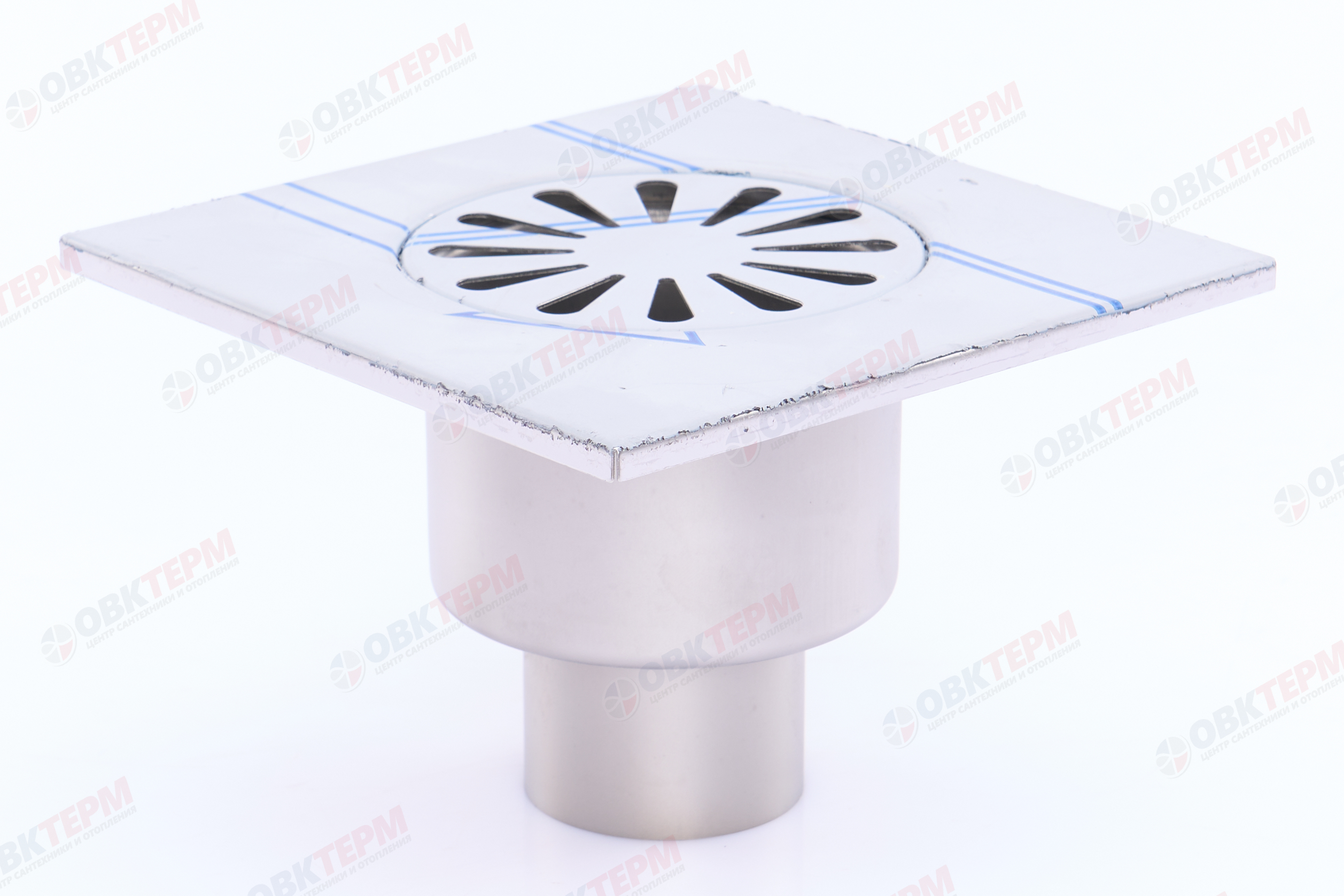 Трап 50 вертикальный  15*15 нерж TIM BAD021501 (1/20) - Изображение №2