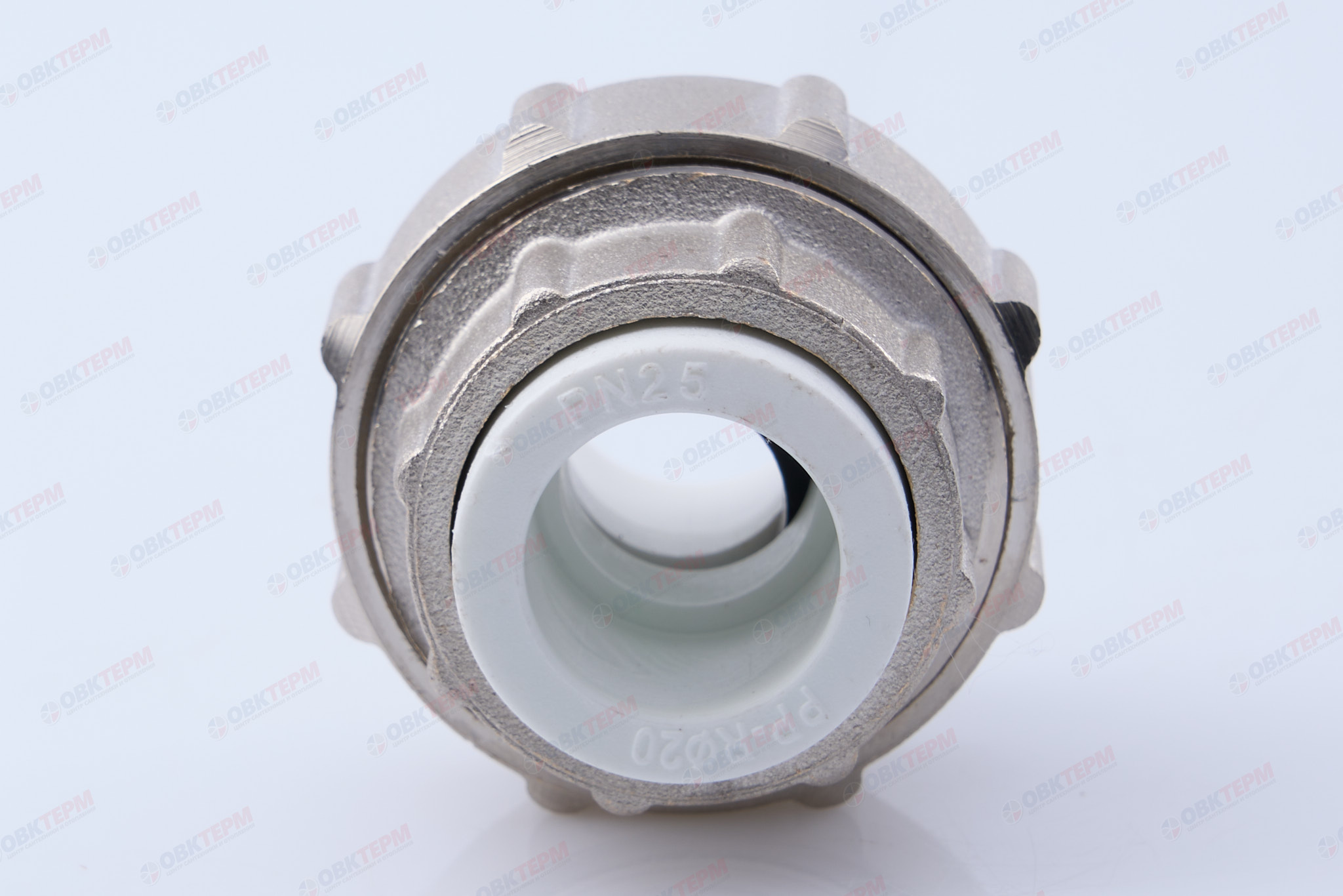 Муфта разъемная  20 * 3/4" труба-труба         (VALFEX)   белый     (120/10) - миниатюра №3