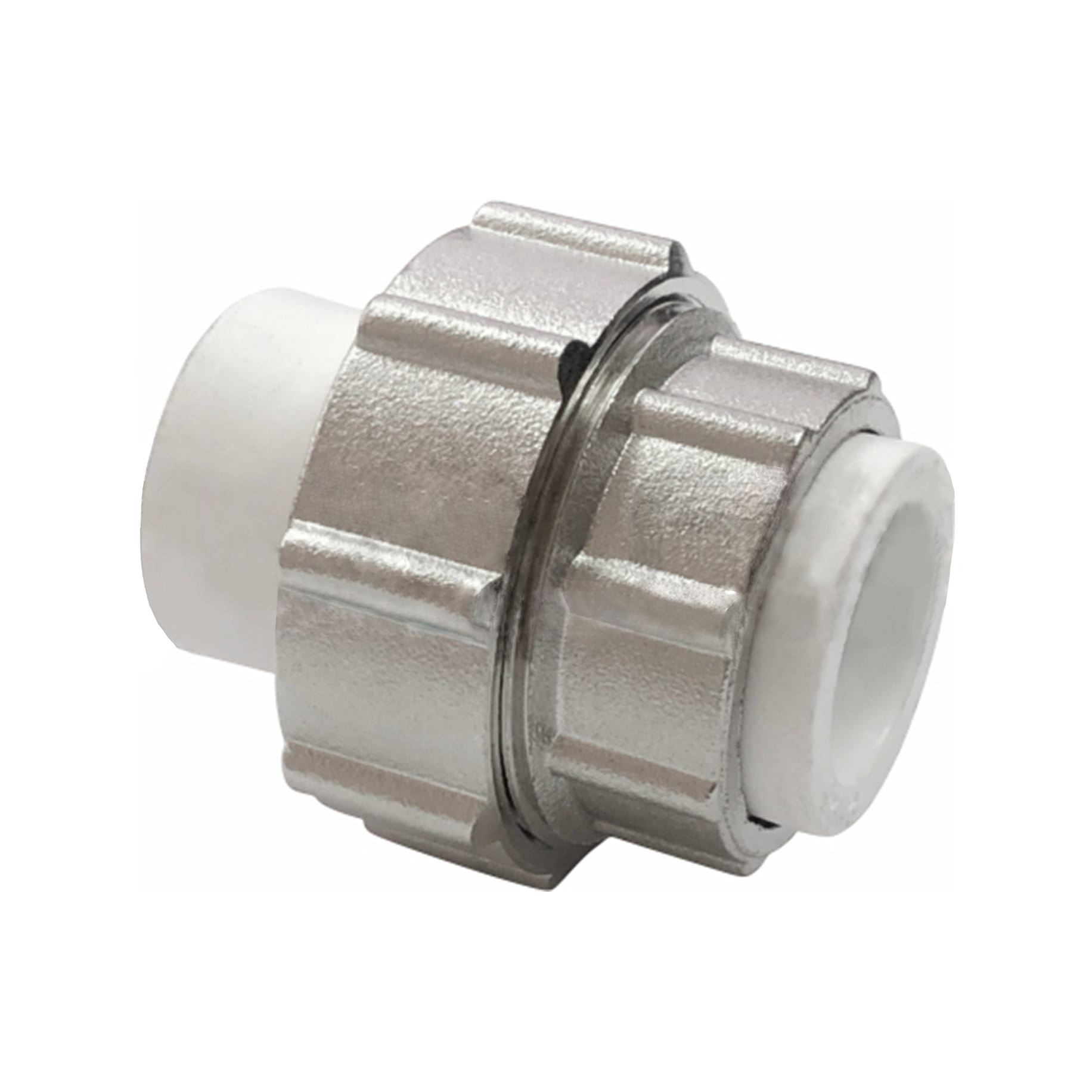 Муфта разъемная  20 * 3/4" труба-труба         (VALFEX)   белый     (120/10) - миниатюра №2