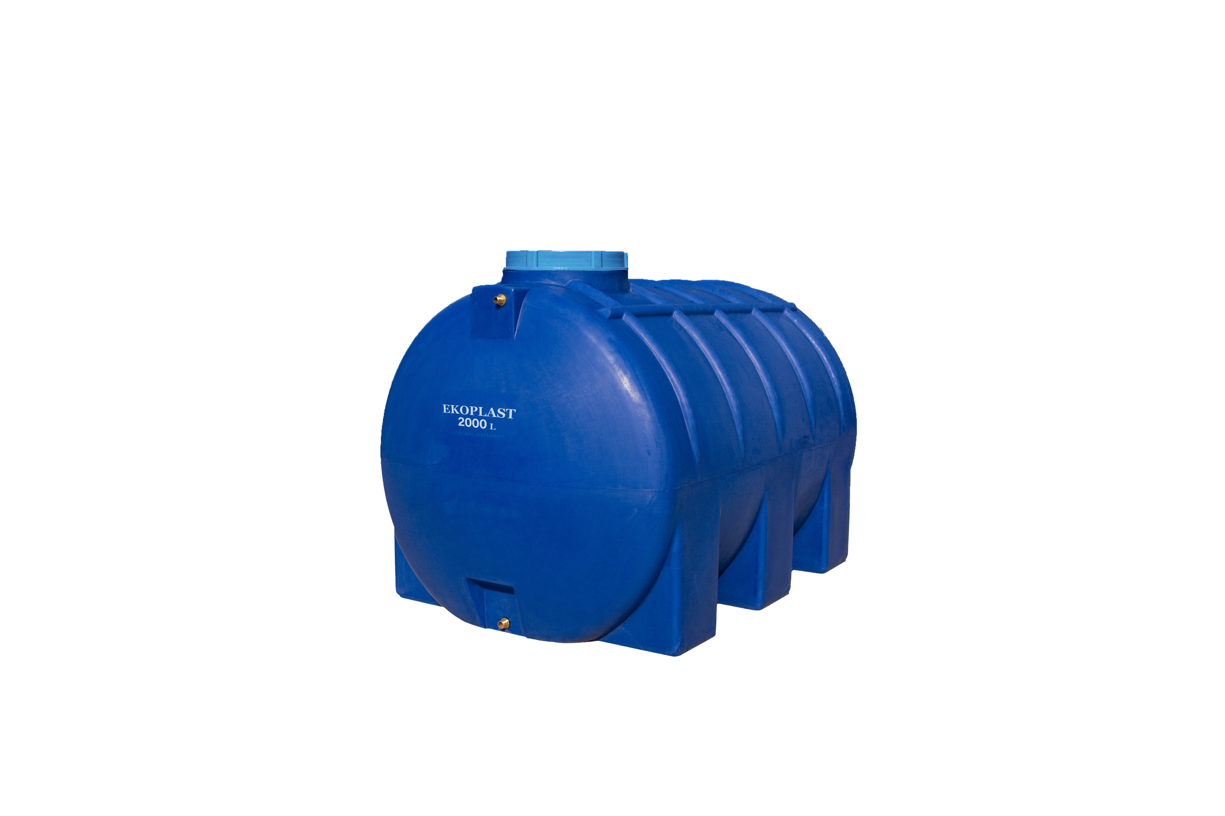 Емкость   ЭКОПЛАСТ      2000л   горизонтальная  Синяя ОГБ 2000  (в110*д170*ш105) - Изображение №1