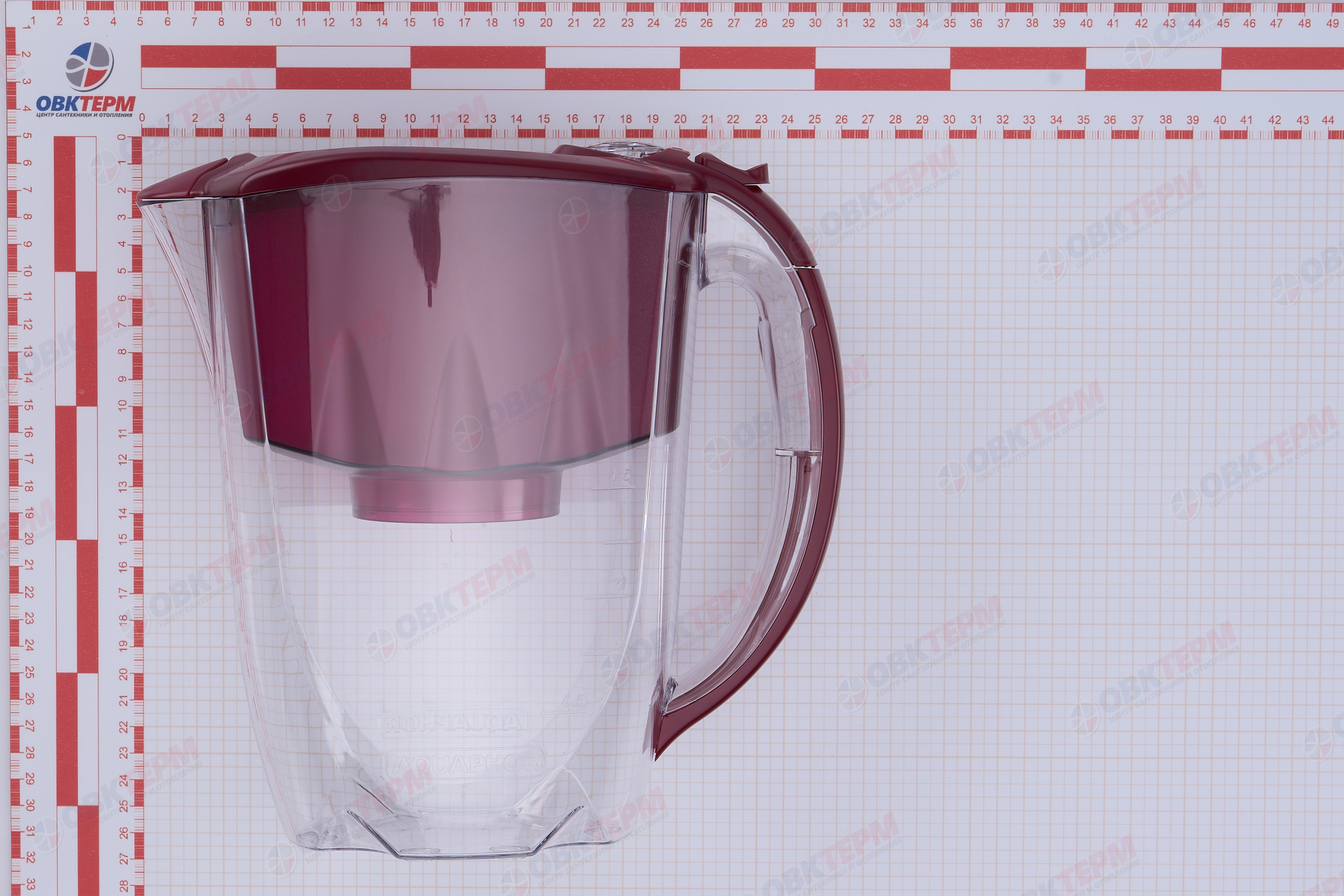 Аквафор     Кувшин Престиж  2,8л вишневый - миниатюра №8