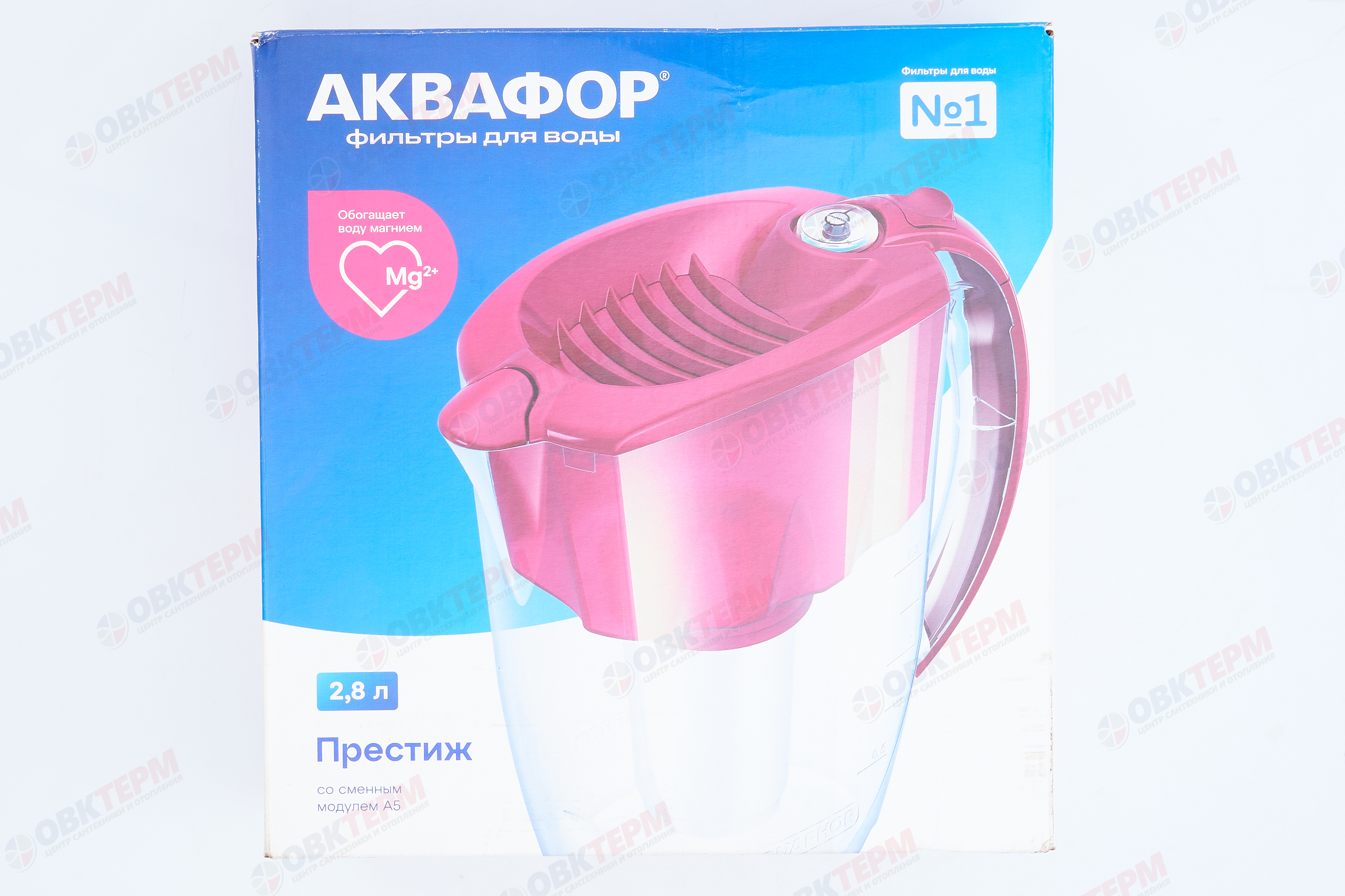 Аквафор     Кувшин Престиж  2,8л вишневый - миниатюра №10