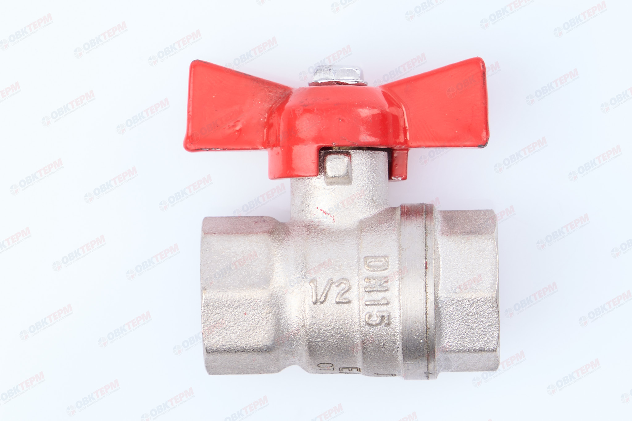Кран шаровый        Valtec      1/2" ВВ     бабочка ГОСТ     (16/256) - миниатюра №2