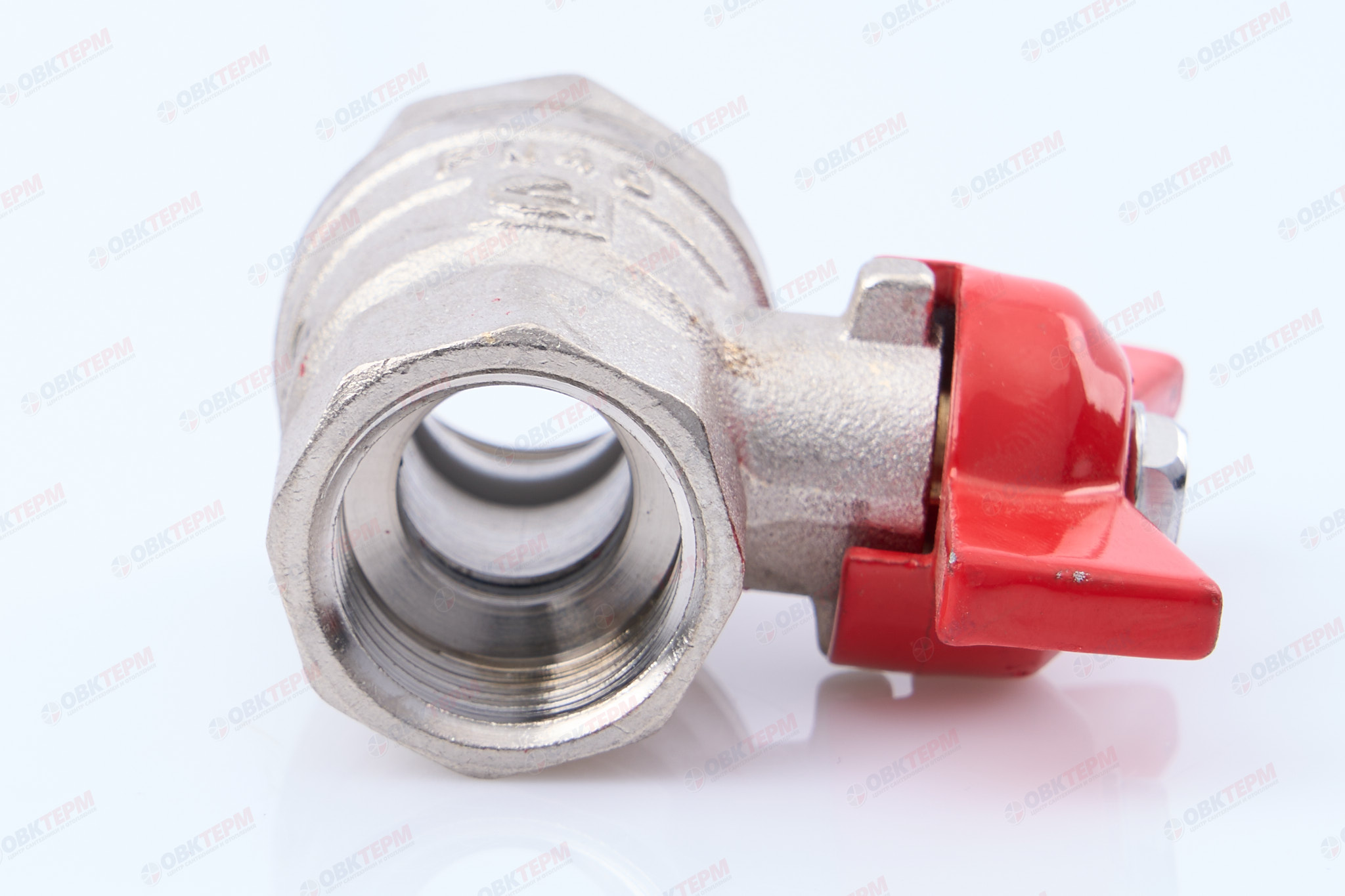 Кран шаровый        Valtec      1/2" ВВ     бабочка ГОСТ     (16/256) - миниатюра №3