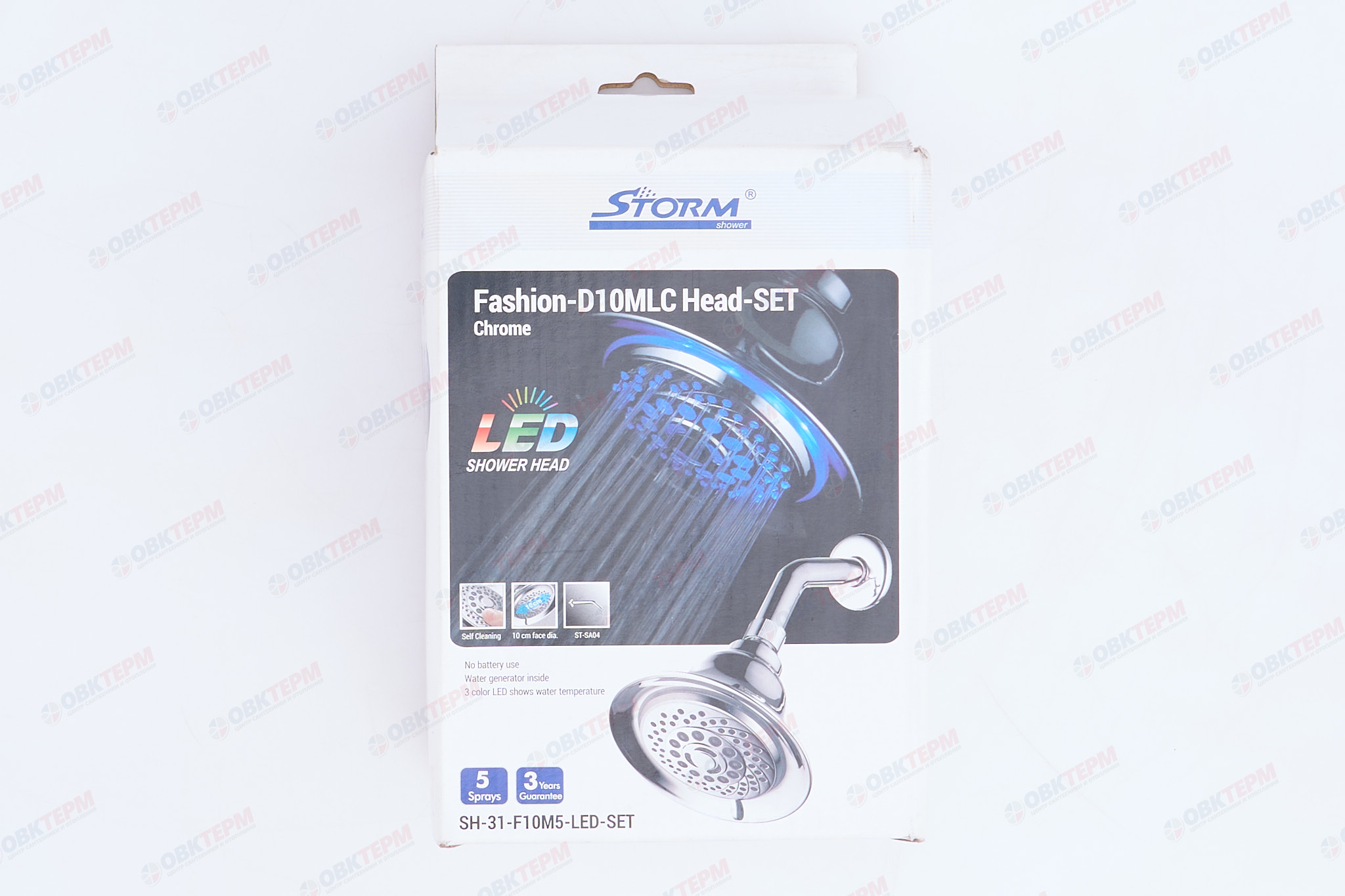 Лейка д/душа STORM SH-31-F10M5-LED-SET   (18 шт/ящ) - миниатюра №6