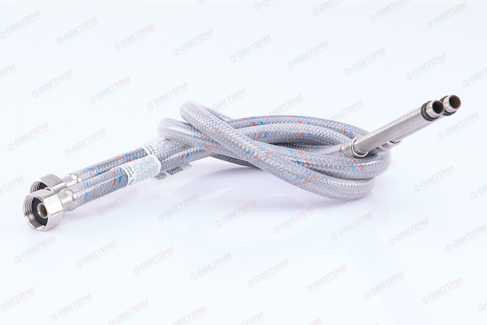 Шланг   1/2" игла,  в силикон. обмотке (пара)  ДЛИННЫЕ ИГЛЫ   80 см М10  "OVERCON"  (50шт/ящ) - Изображение №1