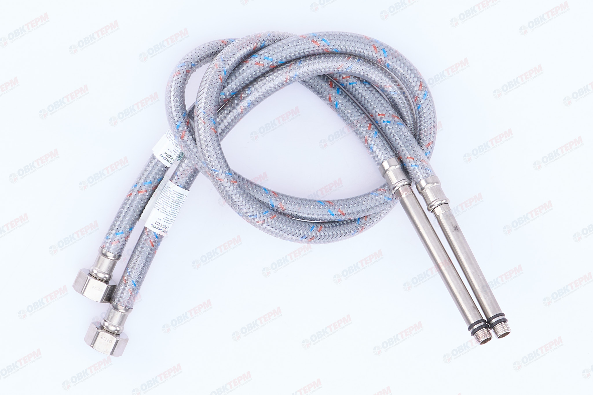 Шланг   1/2" игла,  в силикон. обмотке (пара)  ДЛИННЫЕ ИГЛЫ   80 см М10  "OVERCON"  (50шт/ящ) - Изображение №2