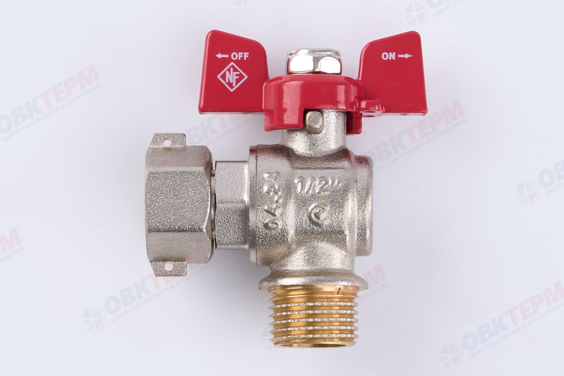 Кран шаровый  с НВ СНГ  NOLF Classic       1/2" ВН   бабочка    УГЛОВОЙ (96/12) - Изображение №2