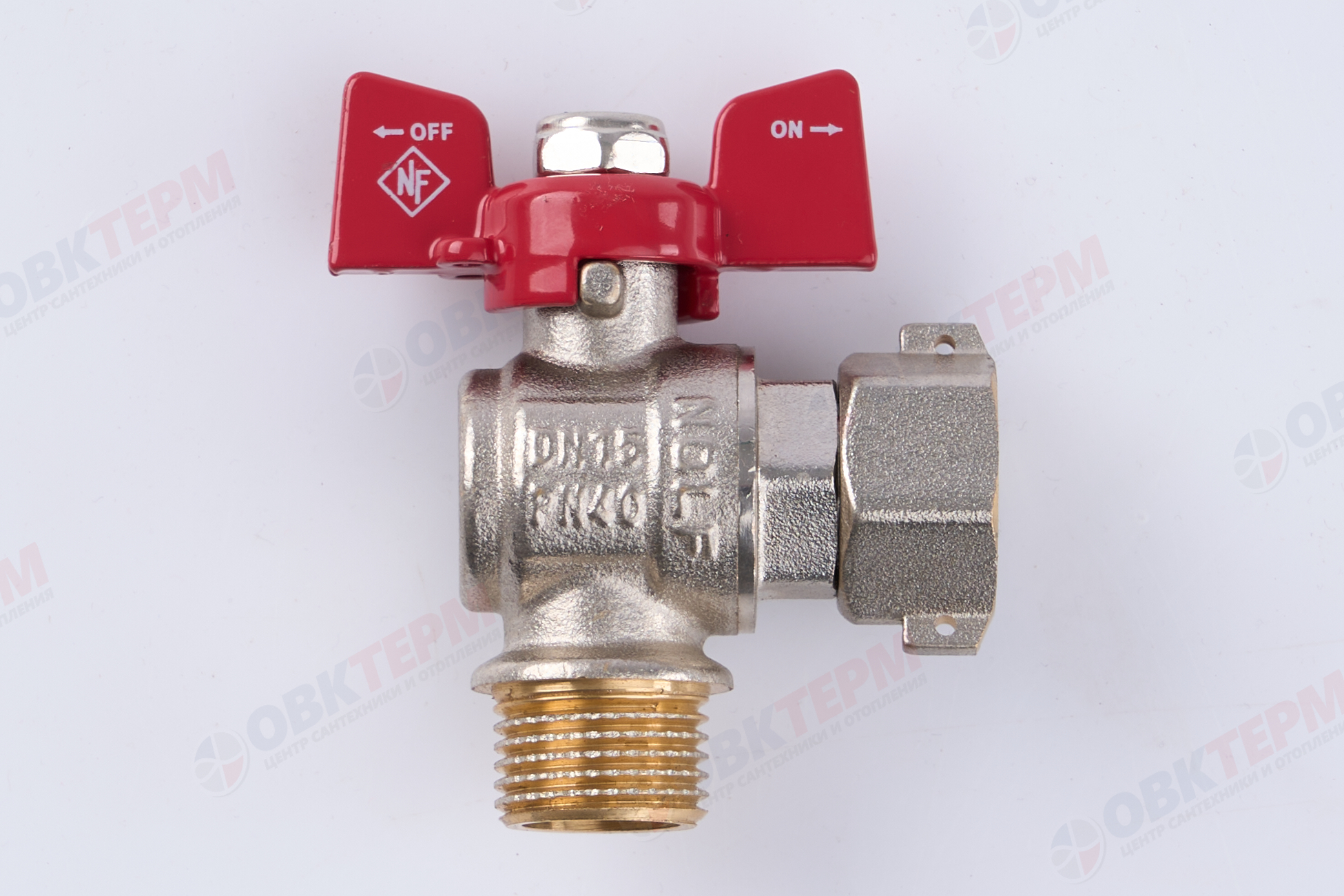 Кран шаровый  с НВ СНГ  NOLF Classic       1/2" ВН   бабочка    УГЛОВОЙ (96/12) - миниатюра №9