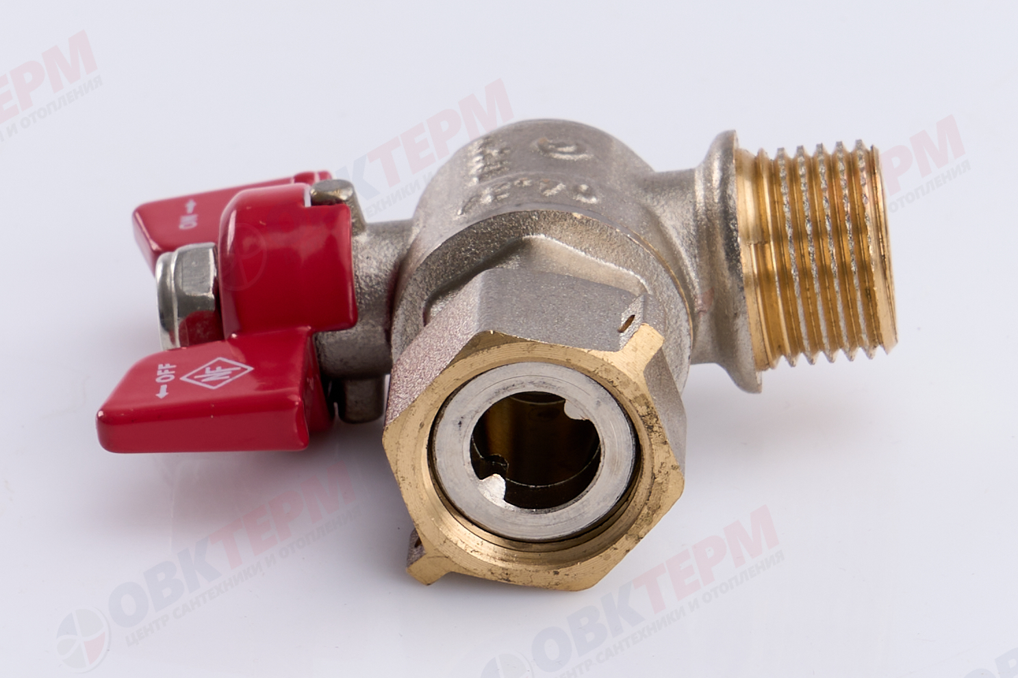 Кран шаровый  с НВ СНГ  NOLF Classic       1/2" ВН   бабочка    УГЛОВОЙ (96/12) - миниатюра №11