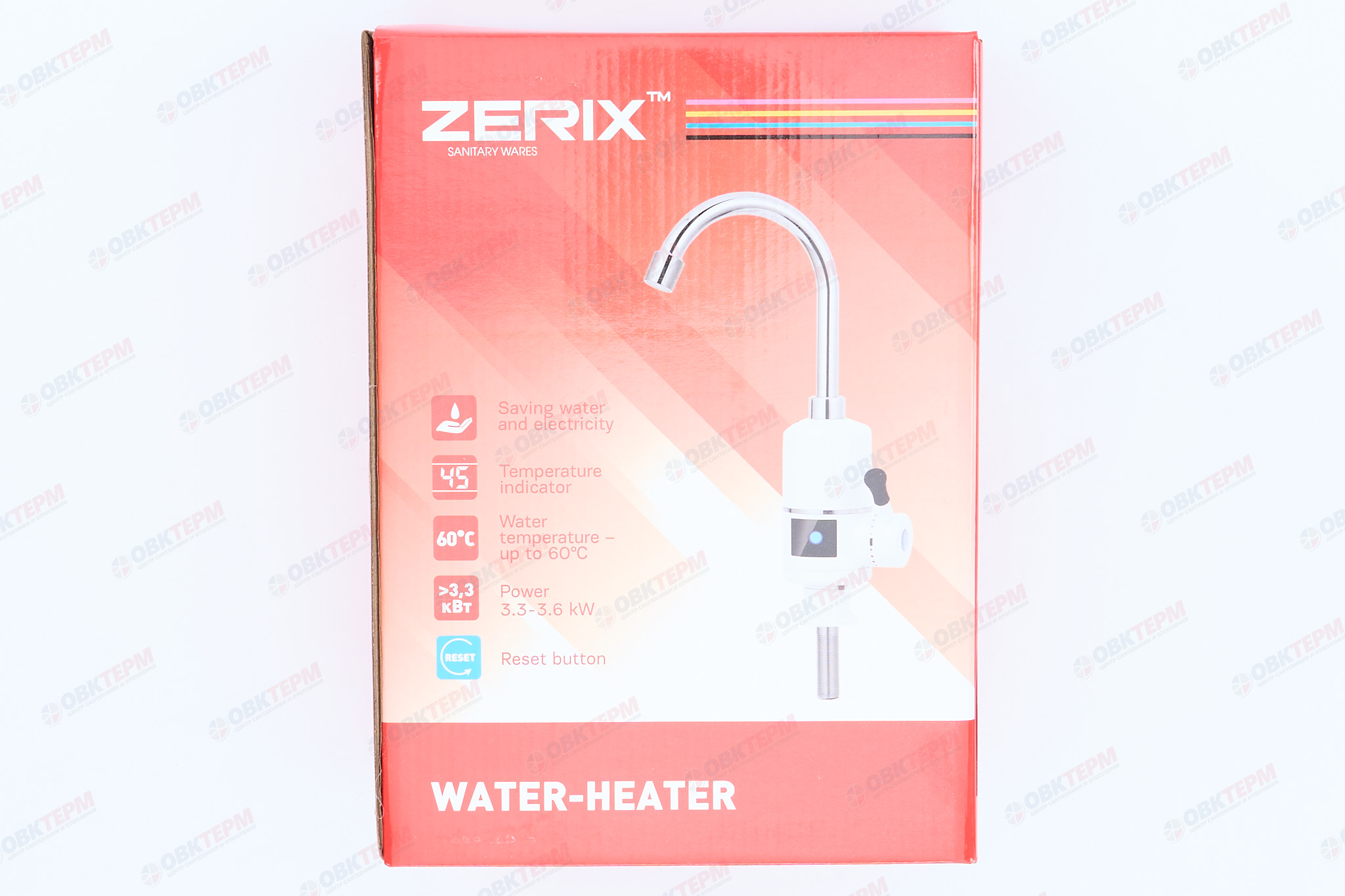 Водонагреватель на мойку ZERIX ELW41 RESET /3,3 kW (12шт/уп) - Изображение №5