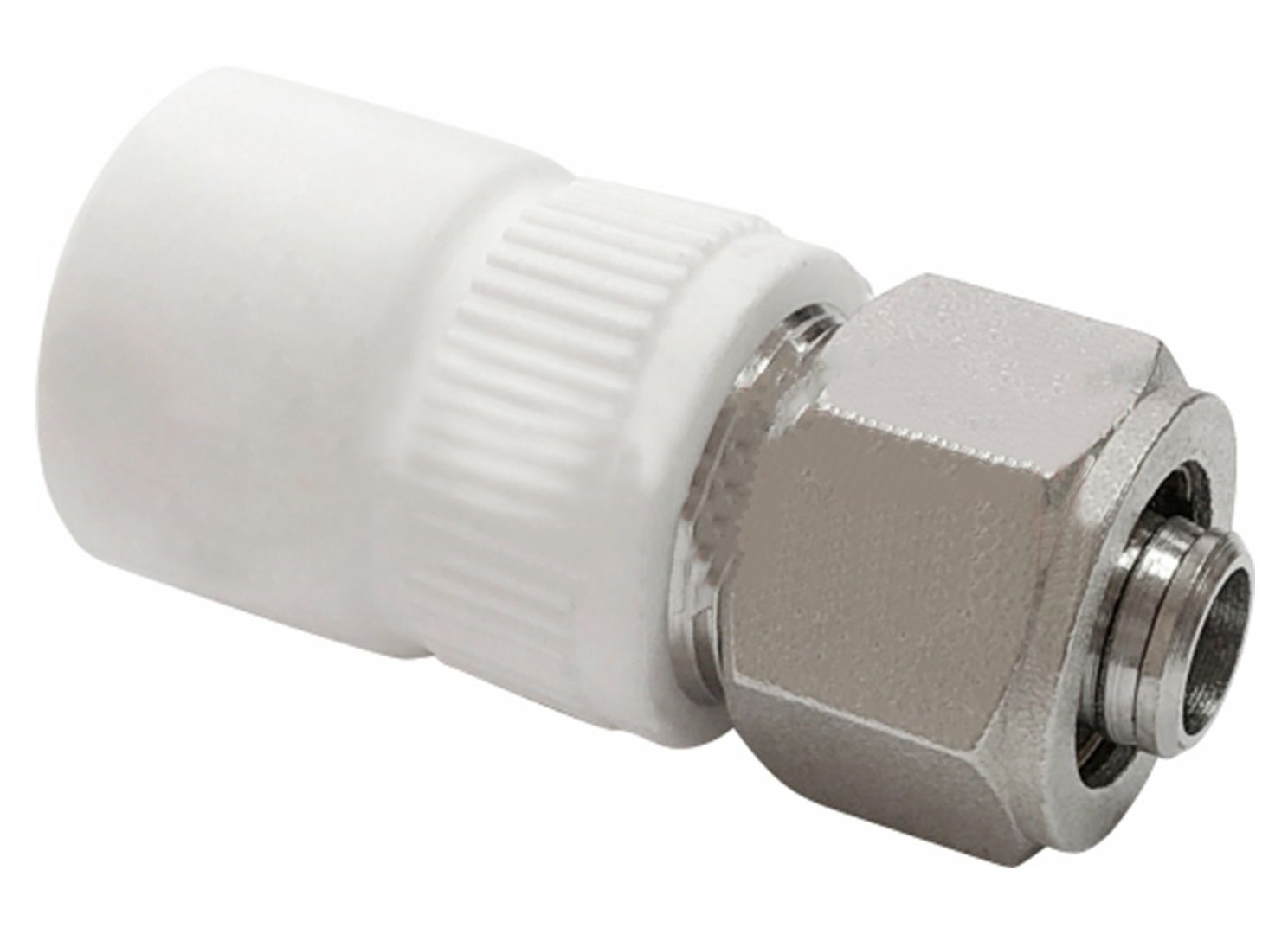 Муфта комби для соединения PPR-PEX трубы 20*16  Valfex (евроконус) - миниатюра №2