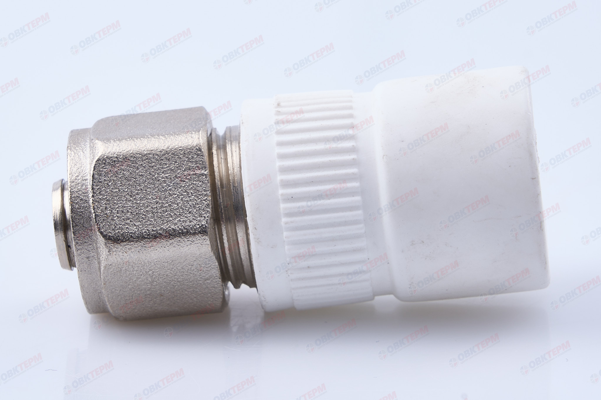 Муфта комби для соединения PPR-PEX трубы 20*16  Valfex (евроконус) - миниатюра №4