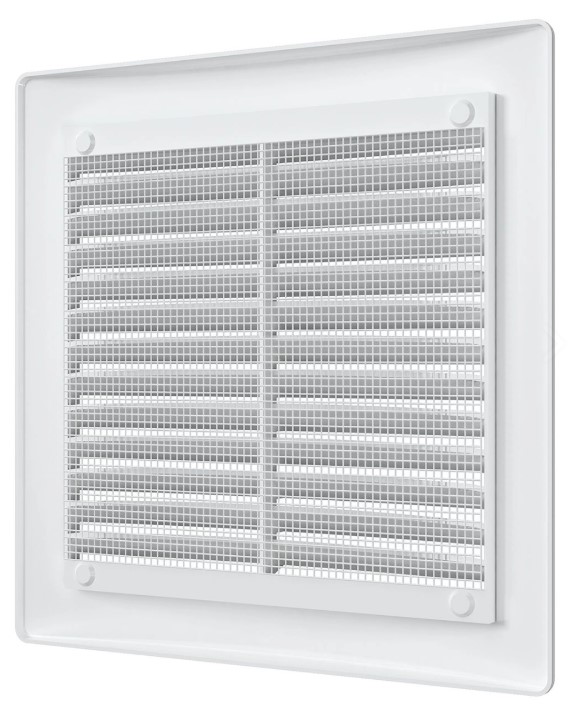 Решетка вентиляционная РЦ Ш150*В150, антимоскитная сетка, пластик Эра - Изображение №4