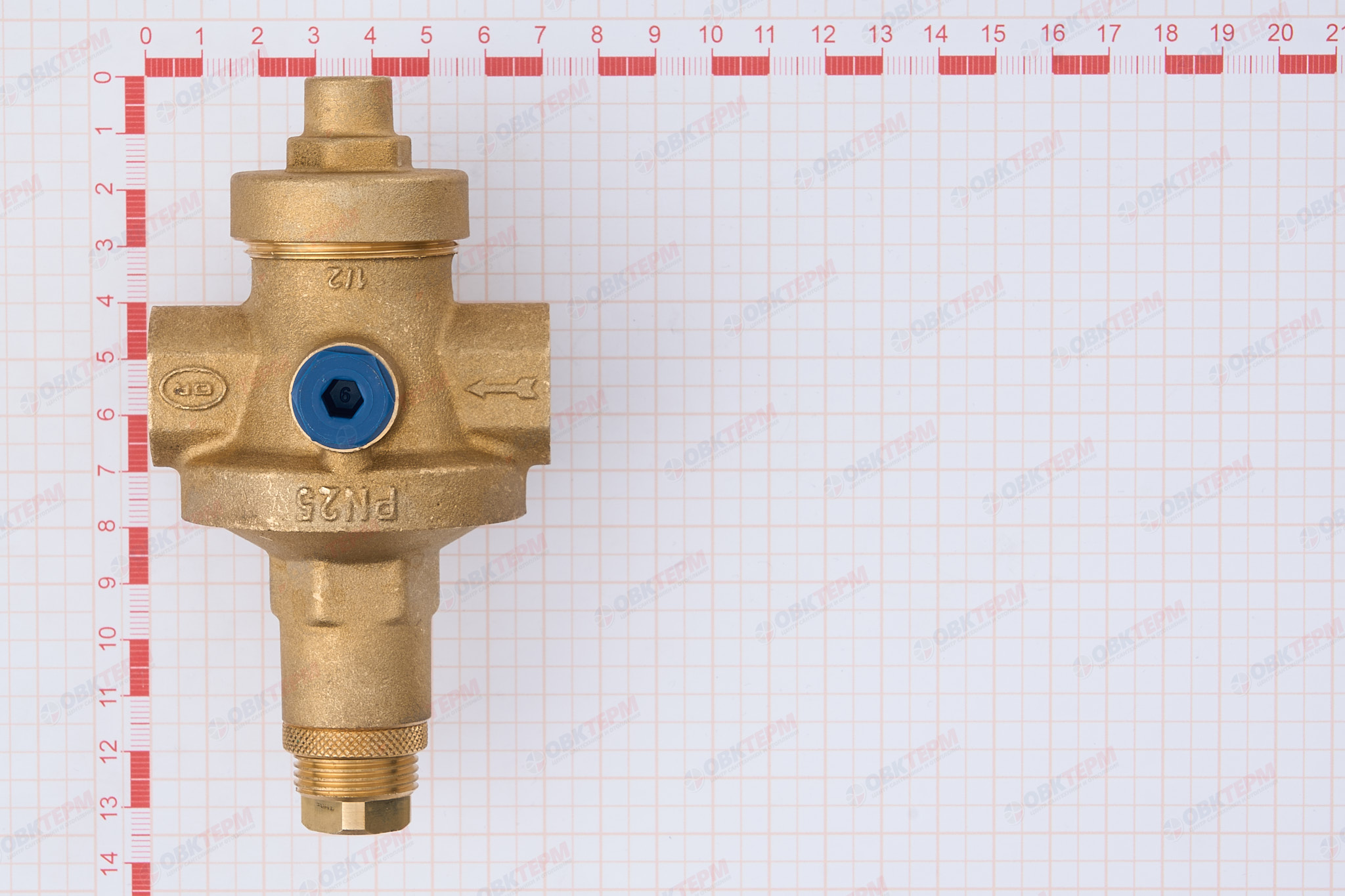 Редуктор давления мембранный RIO EXPORT VALTEC PN25 от 1 до 7 бар  1/2” (аналог VT.085.N.04)  1уп/30 - миниатюра №7