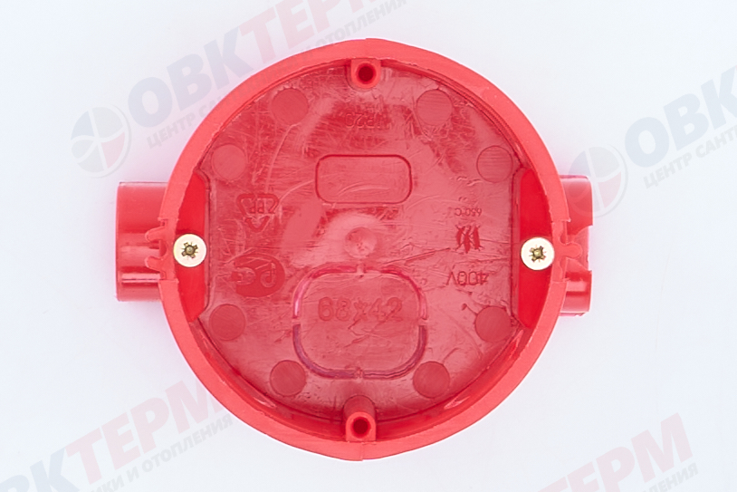 Подрозетник с кабель-каналом для сплошных стен, красный, EBX20-01-1 STEKKER - миниатюра №9