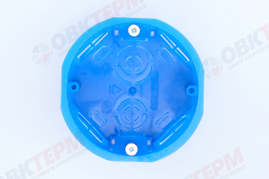 Подрозетник для сплошных стен, синий (без инд стикера), STEKKER EBX20-01-2 - Изображение №5