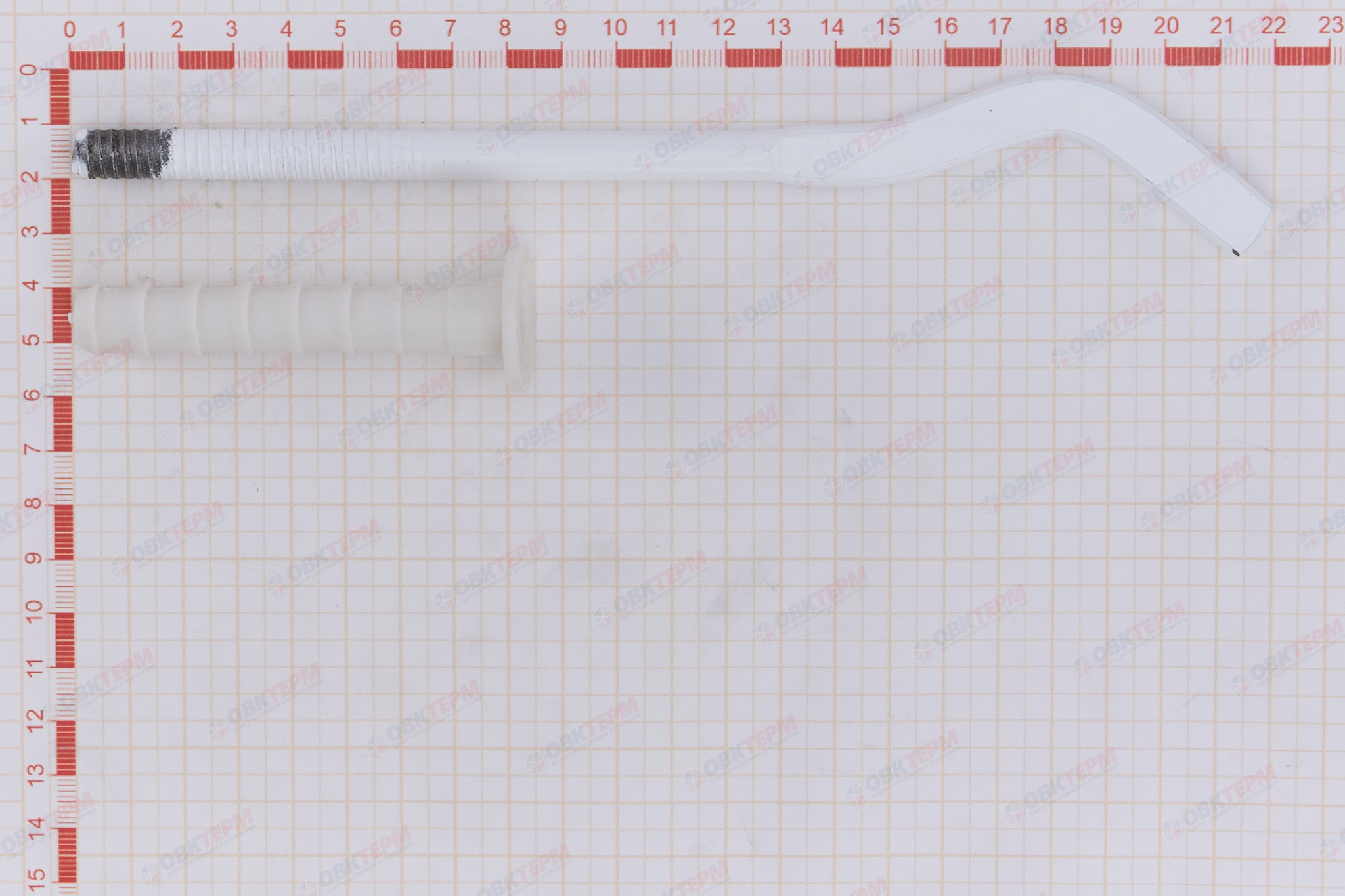Крепления радиаторные штырьковые  (чугун/алюм/бимет.рад) ПЛОСКИЙ 9 х 220 мм - Изображение №3