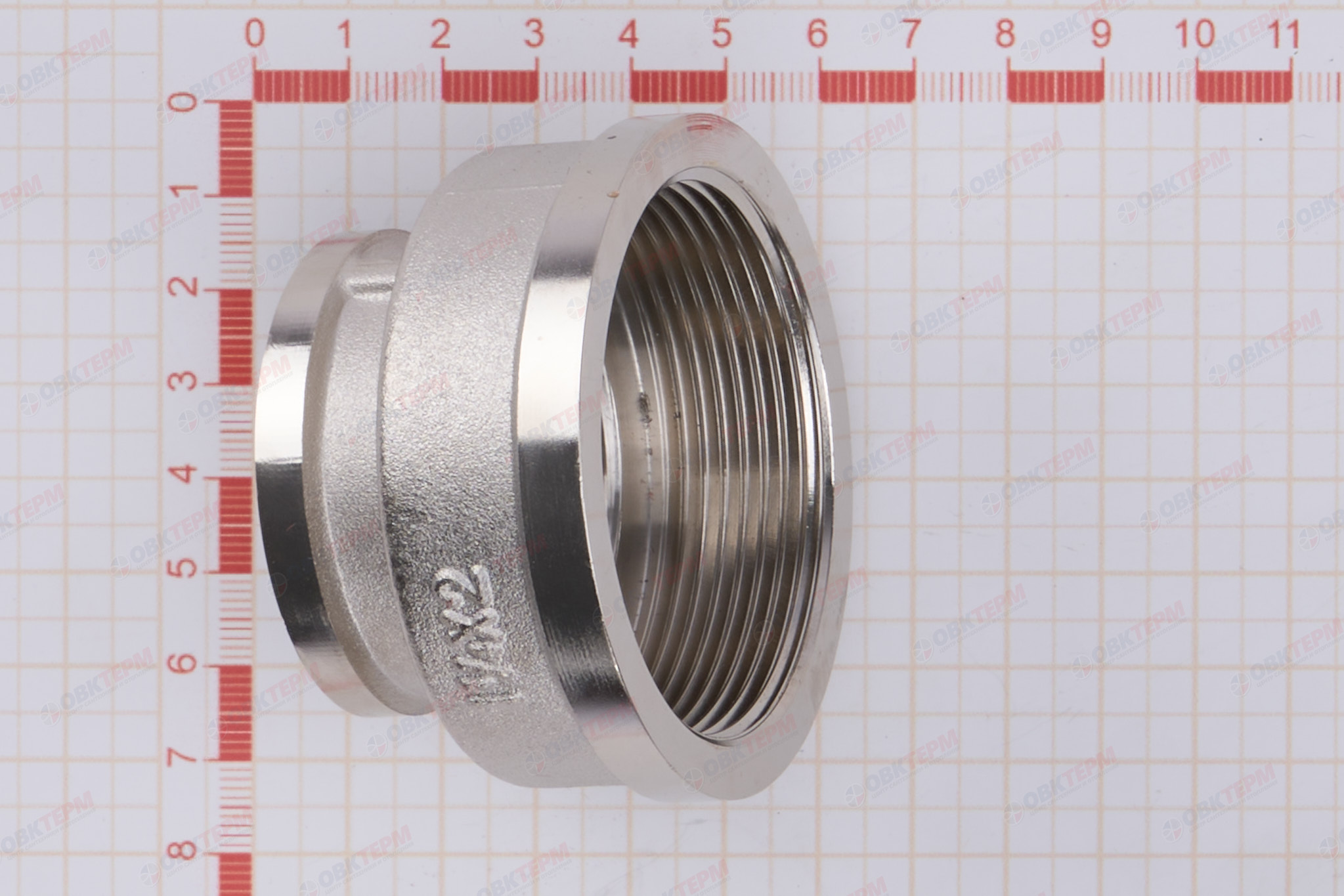 Муфта  2" -  1 1/4"  Никель ZEISSLER   (4шт/48ящ) - миниатюра №6