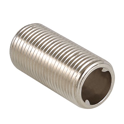 Ниппель под сгонный ключ     1/2"  никель     (Valtec)    (10уп/200ящ) - Изображение №1