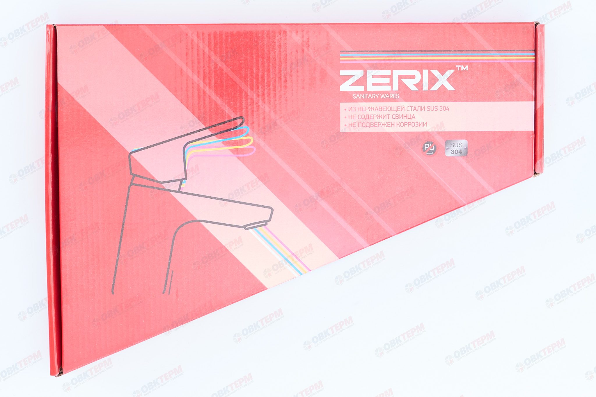 Смеситель д/кухни нерж/сталь ZERIX DAX-011-G BLACK  (10 шт/ящ) - миниатюра №6