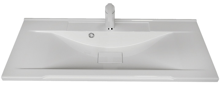 Умывальник мебельный Bazis 60 (литьевой мрамор) - Изображение №2