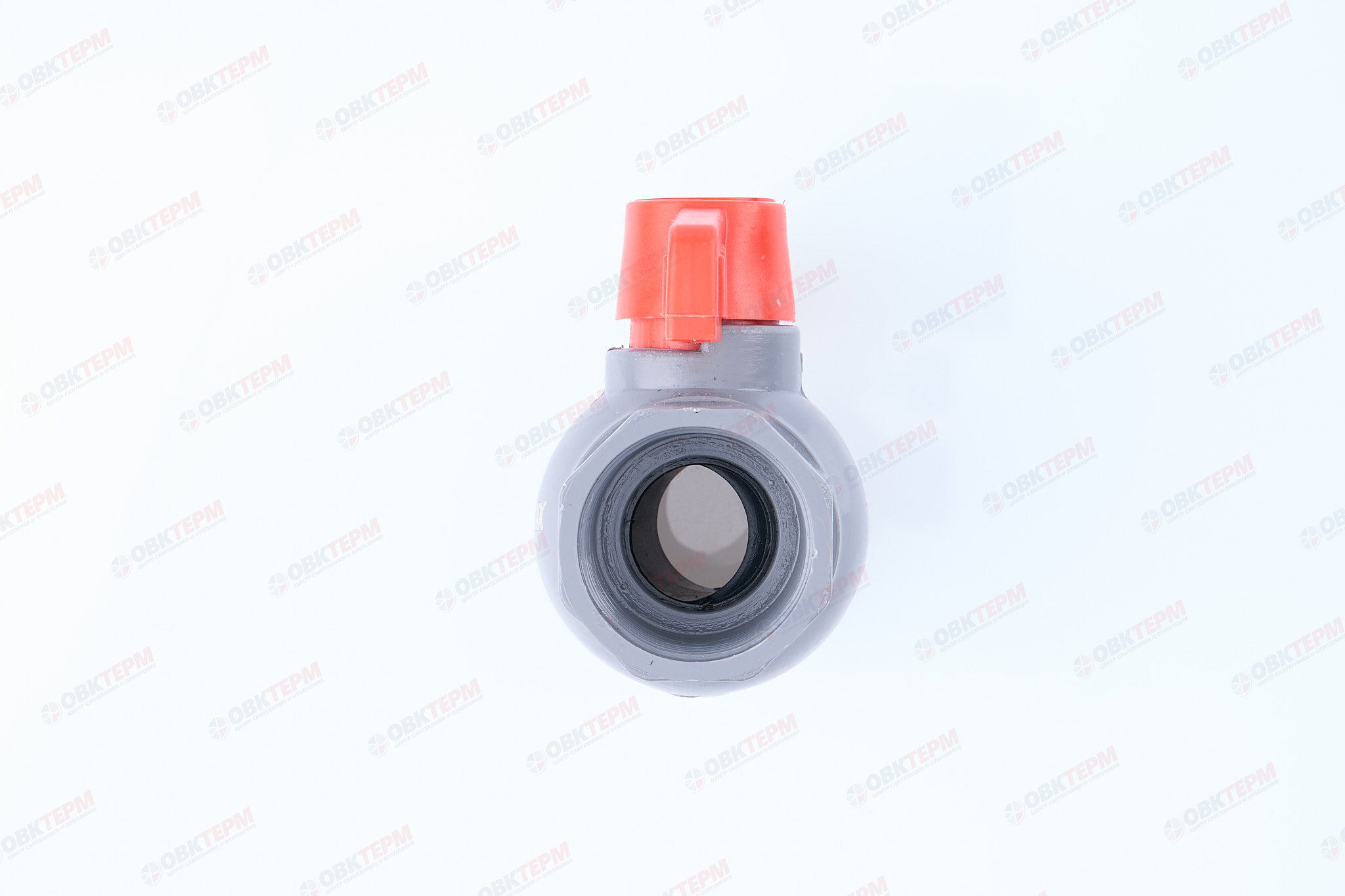 Кран  шаровый пластиковый   1 1/4"  ВВ (серый)  PLAMIX  (80шт) - Изображение №3