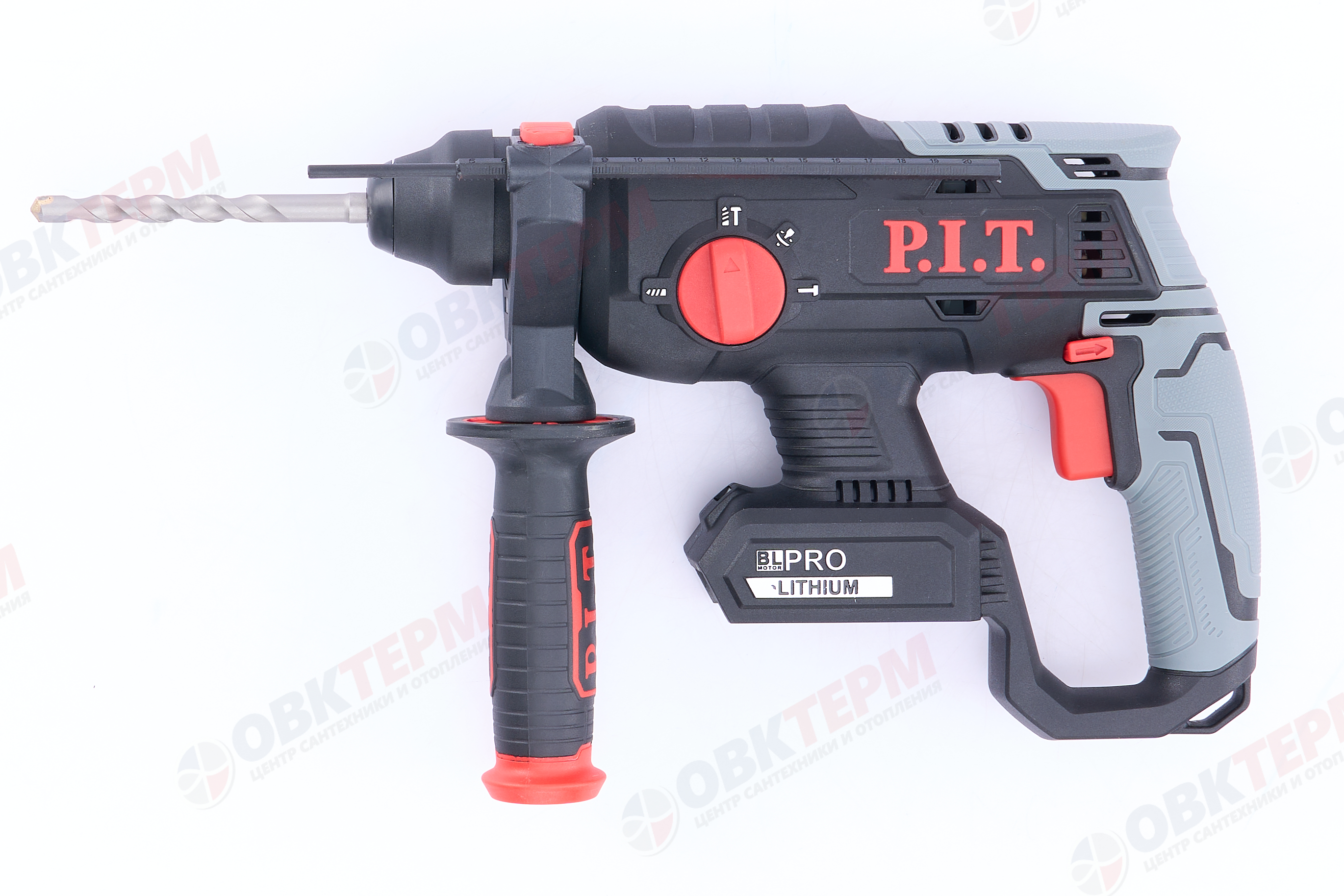 Перфоратор аккум. Б/Щ PBH20H-22B P.I.T SOLO (20В, 1,8Дж,3-х реж,бур 22мм, sds-plus, БЕЗ АКБ и ЗУ) - миниатюра №12