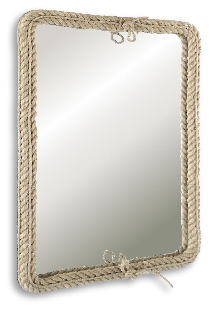 Зеркало  550х800  прямоугольное "Вестерн" (декор-канат) Silver Mirrors - Изображение №1
