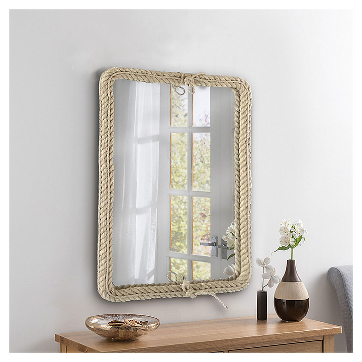 Зеркало  550х800  прямоугольное "Вестерн" (декор-канат) Silver Mirrors - Изображение №3