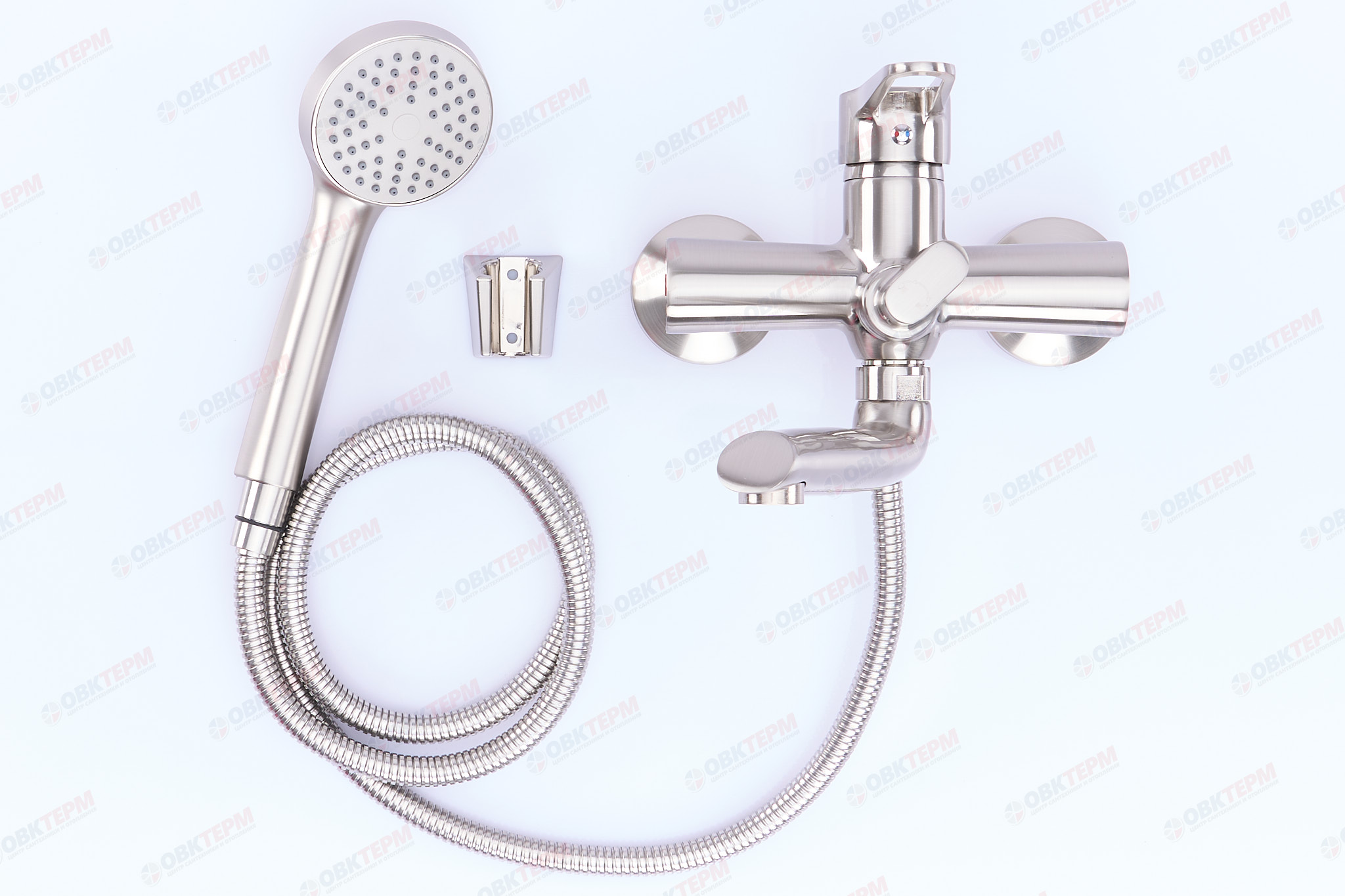 Смеситель д/ванны корот. нерж/сталь ZERIX - PUD3-045 (EURO)  (катридж 40мм) 10 шт/ящ - изображение №1