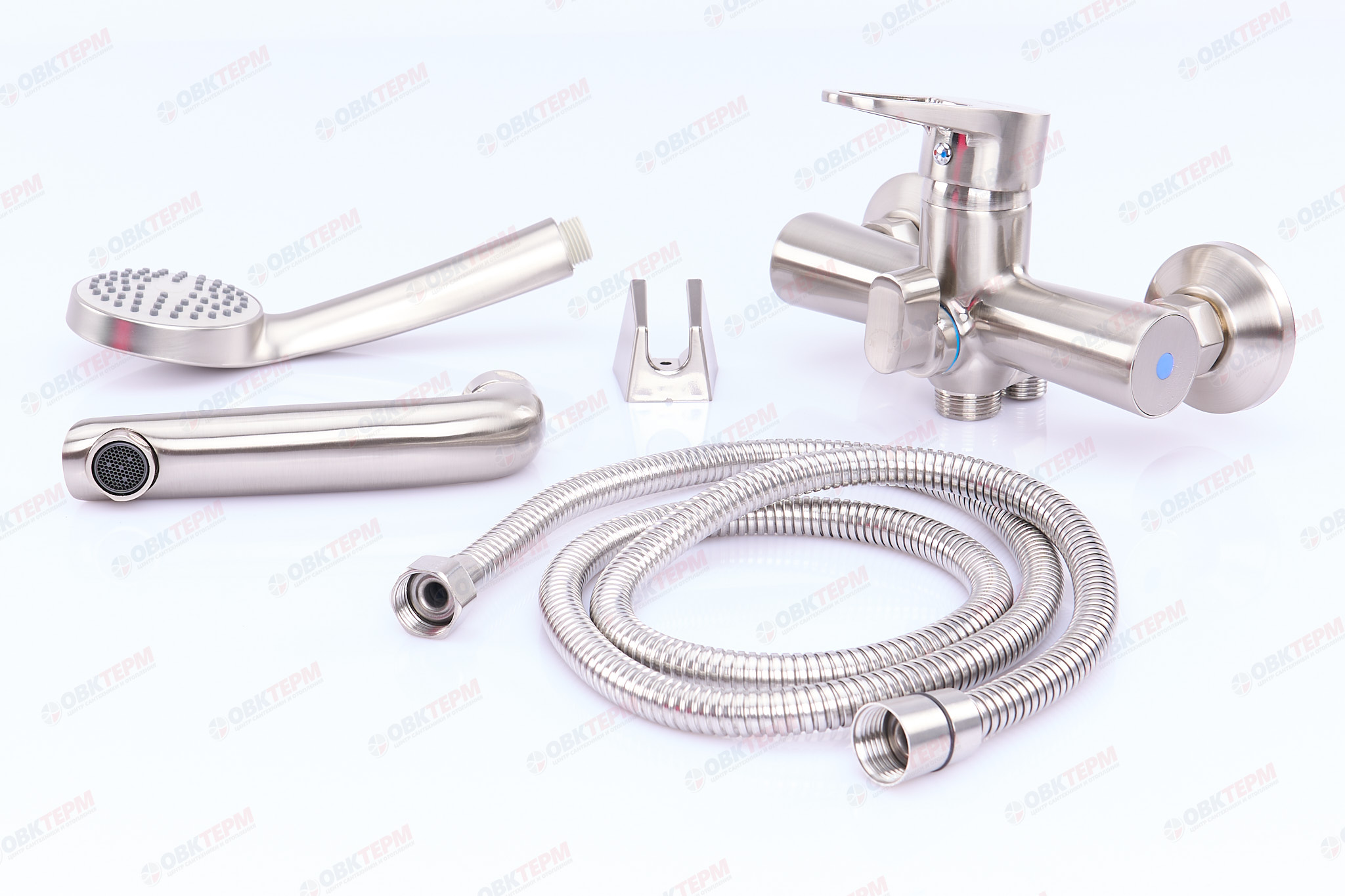 Смеситель д/ванны корот. нерж/сталь ZERIX - PUD3-045 (EURO)  (катридж 40мм) 10 шт/ящ - миниатюра №2