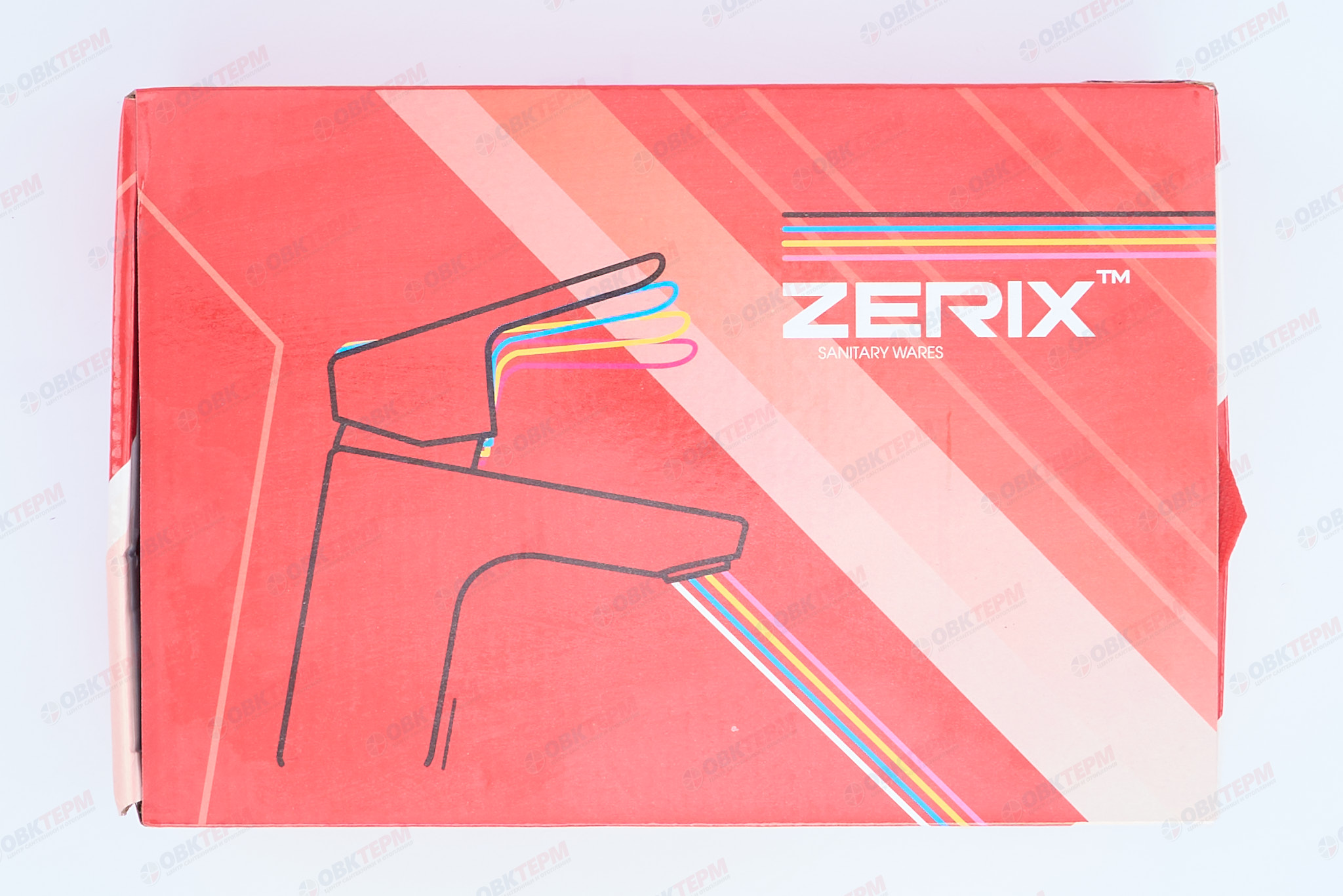 Смеситель д/ванны корот. нерж/сталь ZERIX - PUD3-045 (EURO)  (катридж 40мм) 10 шт/ящ - миниатюра №5