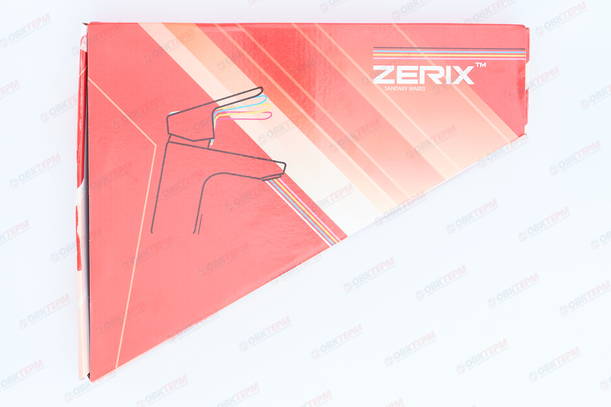 Смеситель д/кухни нерж/сталь ZERIX SOP7 146 /Ø40 на ГАЙКЕ 10 шт/ящ - миниатюра №5