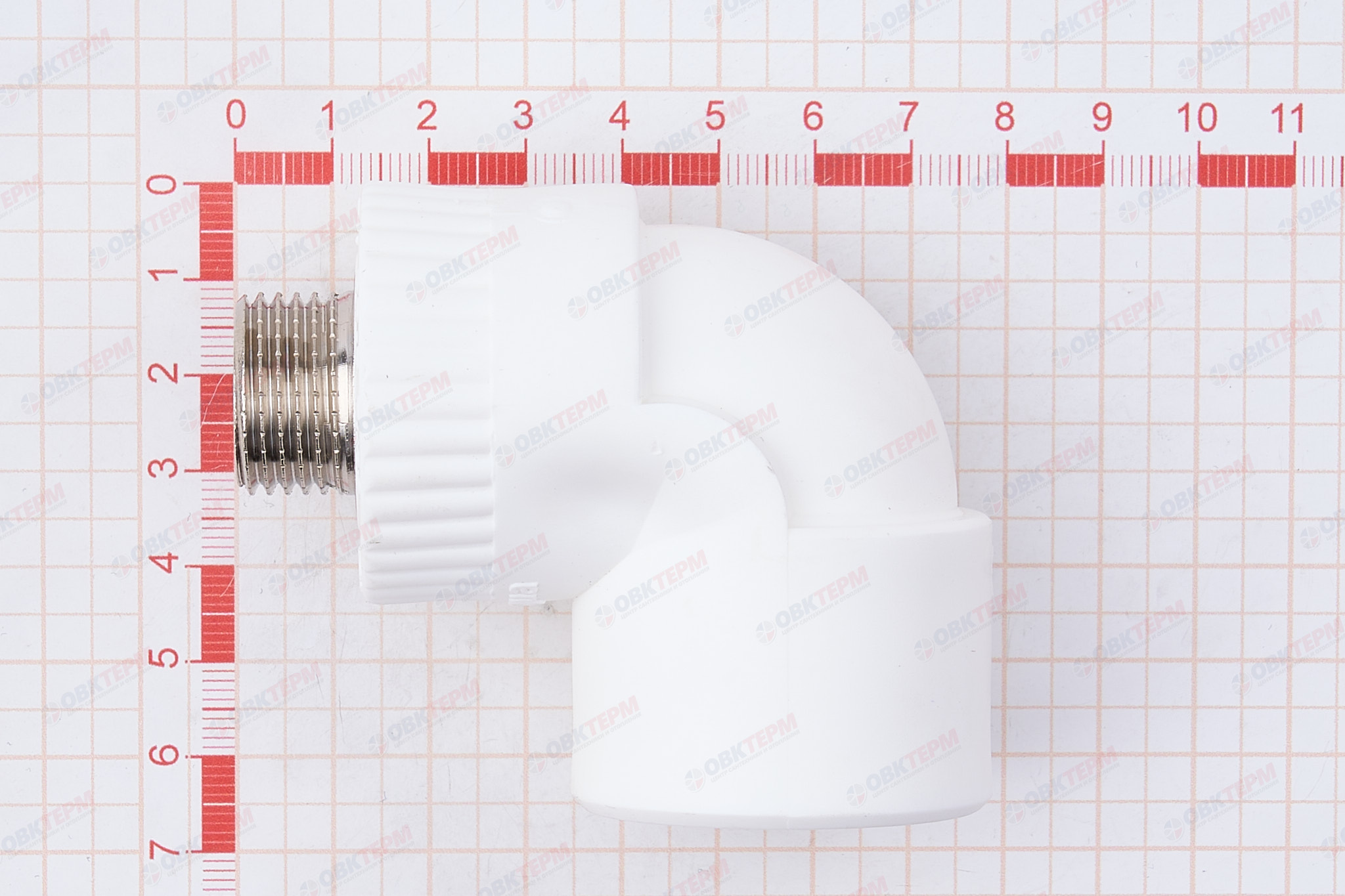 Планка монтажная в сборе 25 * 1/2"н   БЕЛАЯ     (PRO AQUA)     (25/5) - миниатюра №8