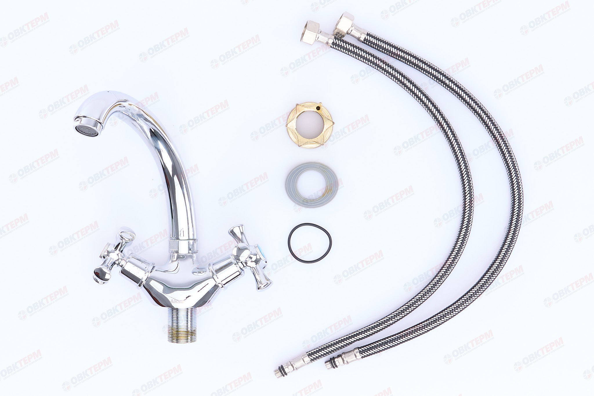 Смеситель д/умывальника буксовый AKSA SAT-01-04 ГАЙКА (10 шт/ящ) - Изображение №3