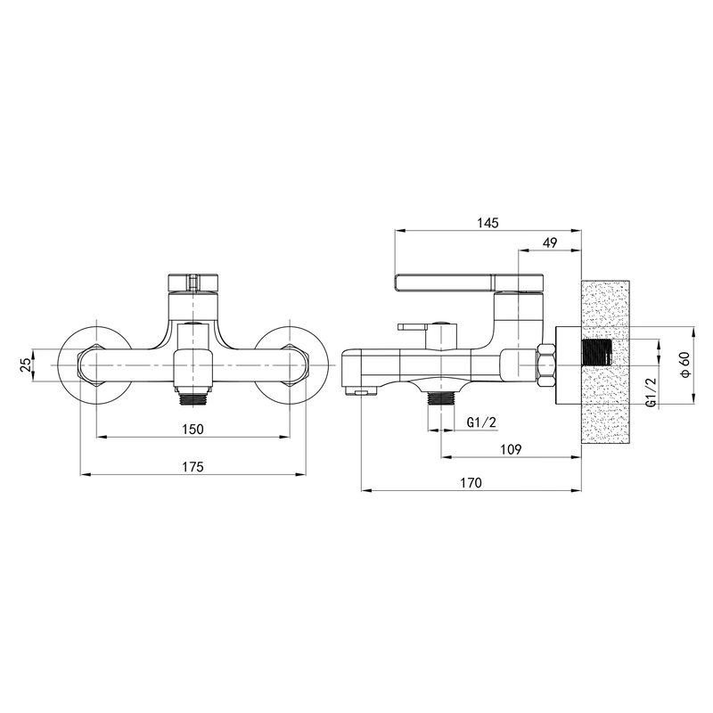 Смеситель д/ванны корот. MIXXUS PREMIUM VERDI 009 (EURO) (10 шт/ящ) - Изображение №2