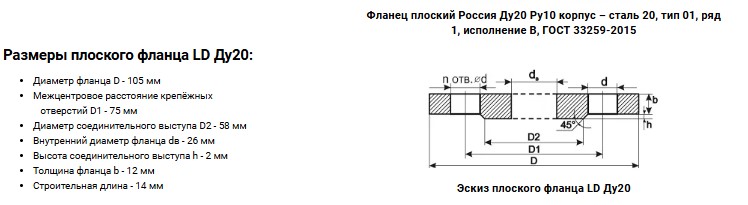 Фланец   20/10 - Изображение №2