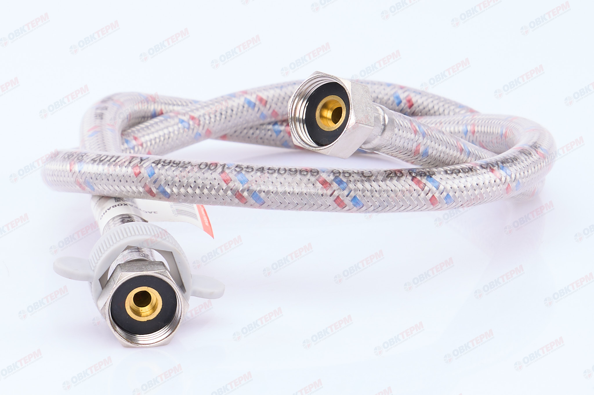 Шланг  1/2"х1/2" ВВ, в силикон.обмотке   1  м    TIM   (10шт/100ящ) - Изображение №2