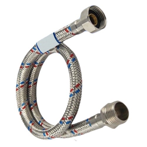 Шланг  1/2"х1/2" ВН, в силикон.обмотке   0,8 м  TIM   (10шт/120ящ) - изображение №1