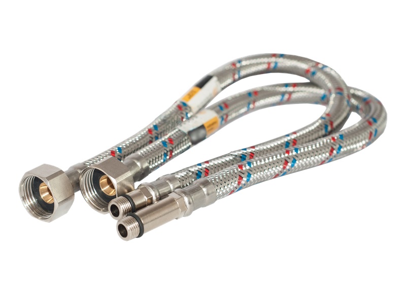 Шланг 1/2" игла,  в силикон. обмотке (пара)  0,4 м    TIM   (5шт/125ящ) - Изображение №2