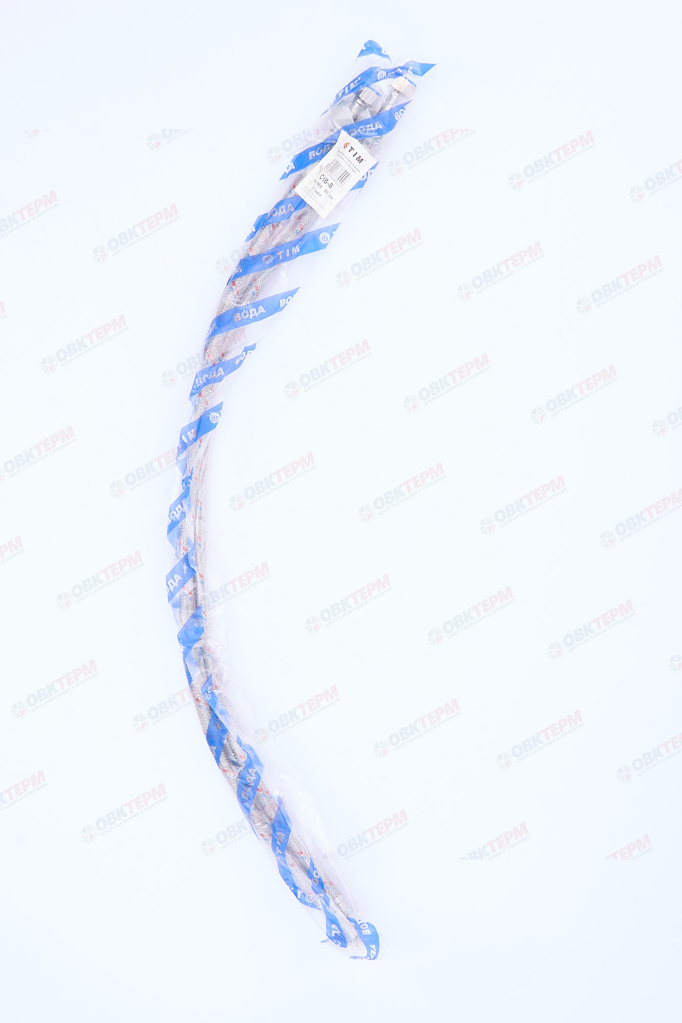 Шланг 1/2" игла,  в силикон. обмотке (пара)  0,8 м    TIM   (5шт/60ящ) - Изображение №3