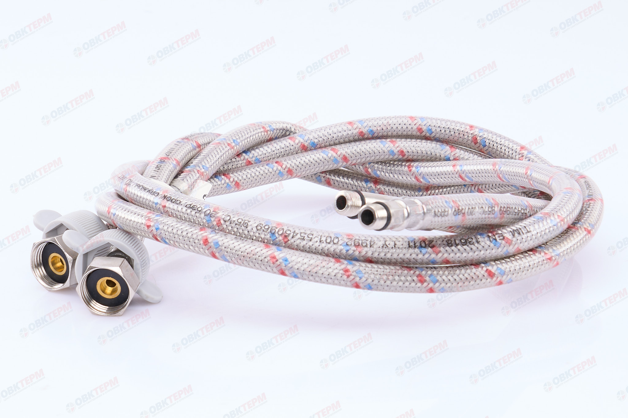 Шланг 1/2" игла,  в силикон. обмотке (пара)  1 м      TIM   (5шт/50ящ) - Изображение №1