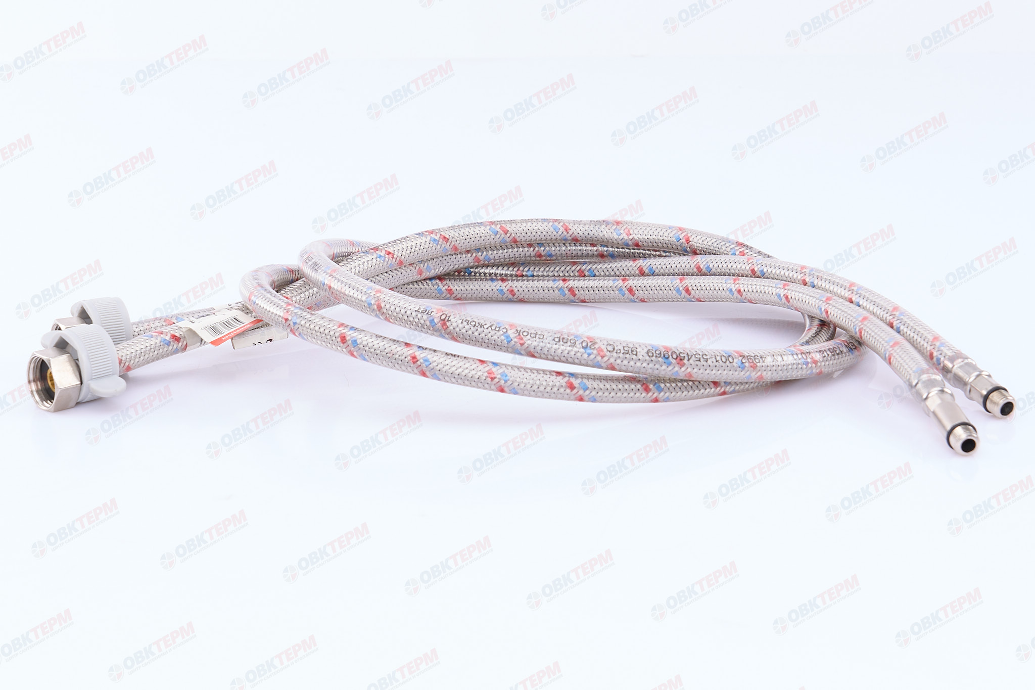 Шланг 1/2" игла,  в силикон. обмотке (пара)  1,2 м   TIM   (1шт/40ящ) - Изображение №1