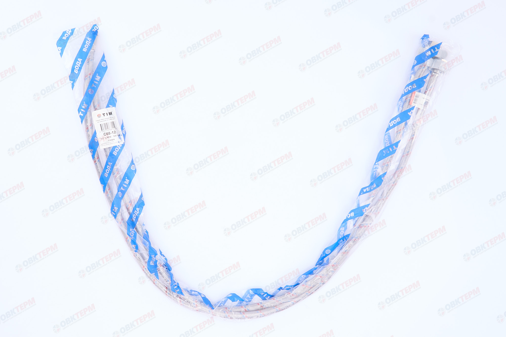 Шланг 1/2" игла,  в силикон. обмотке (пара)  1,2 м   TIM   (1шт/40ящ) - Изображение №3