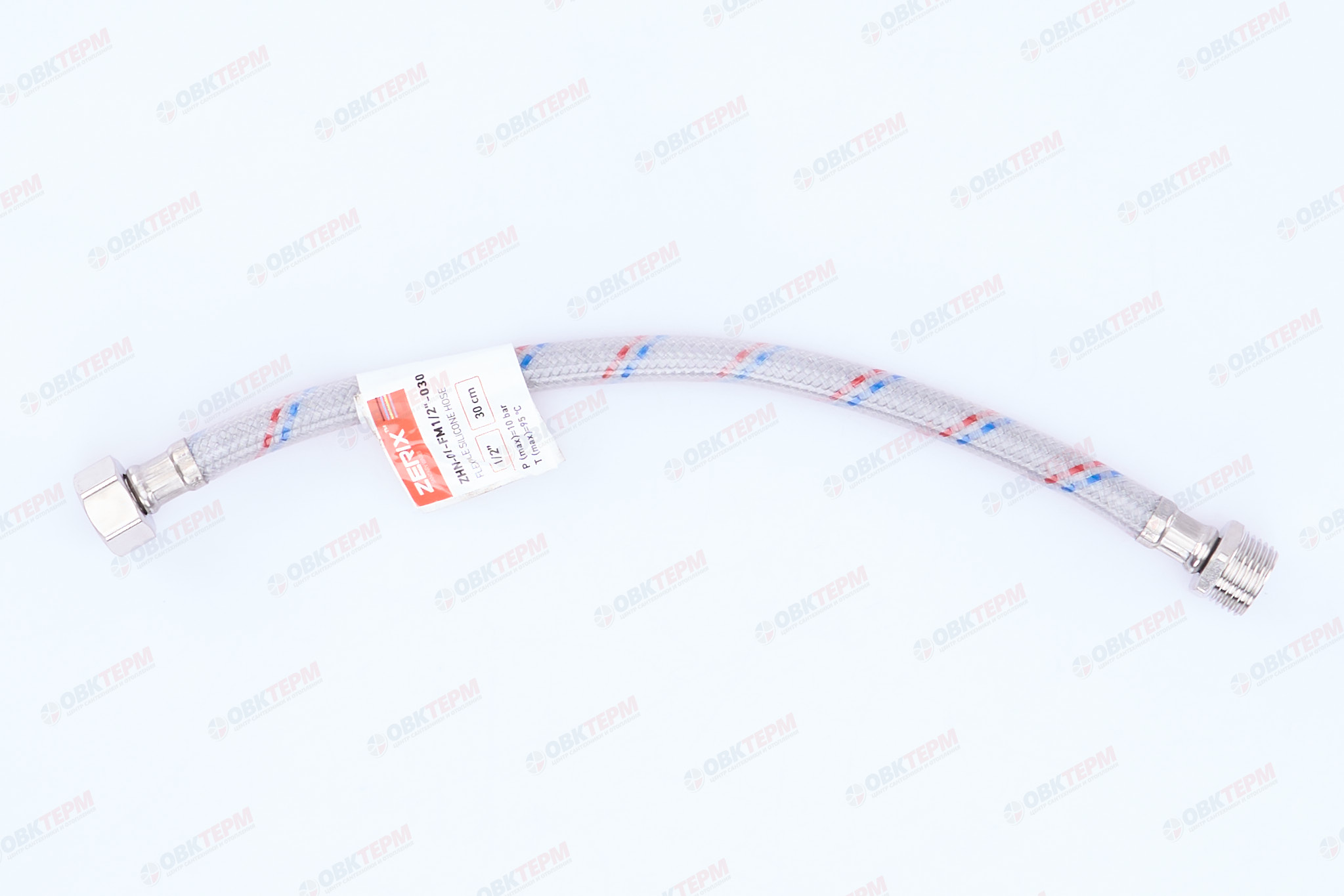 Шланг    1/2"х1/2" ВН, в силикон.обмотке   30 см  "ELKA" / ZERIX (300шт/ящ) - миниатюра №6