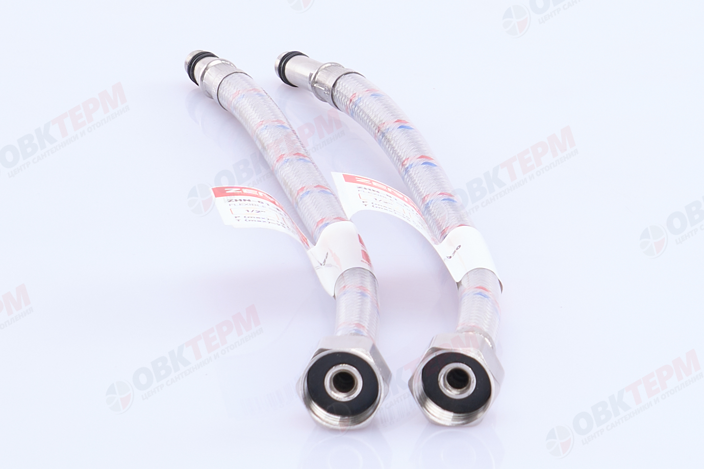 Шланг   1/2" игла,   в силикон. обмотке (пара)  30 см М10   ZERIX  (125пар/ящ) - Изображение №2