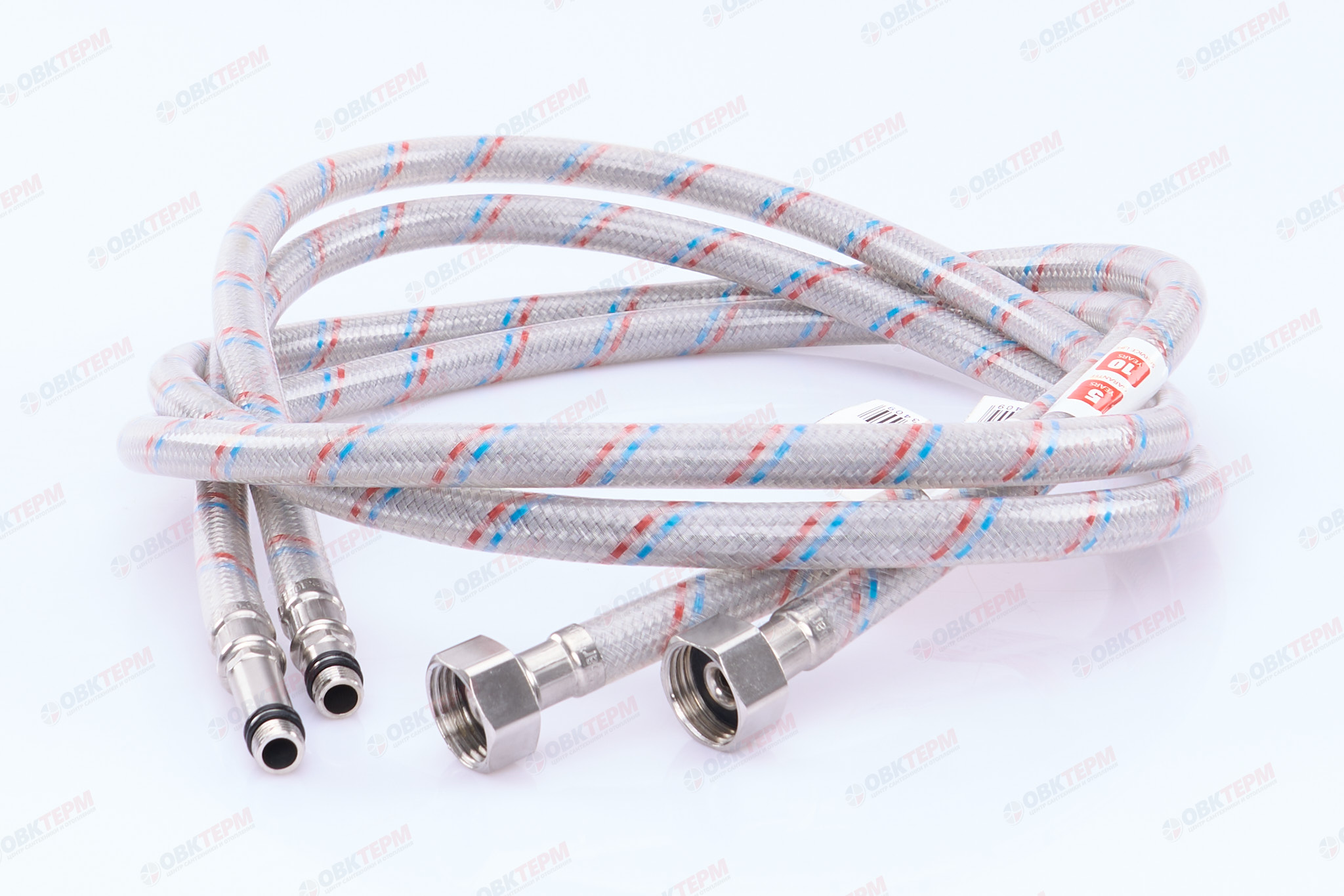 Шланг   1/2" игла,   в силикон. обмотке (пара) 120 см М10  "ELKA" / ZERIX - Изображение №2