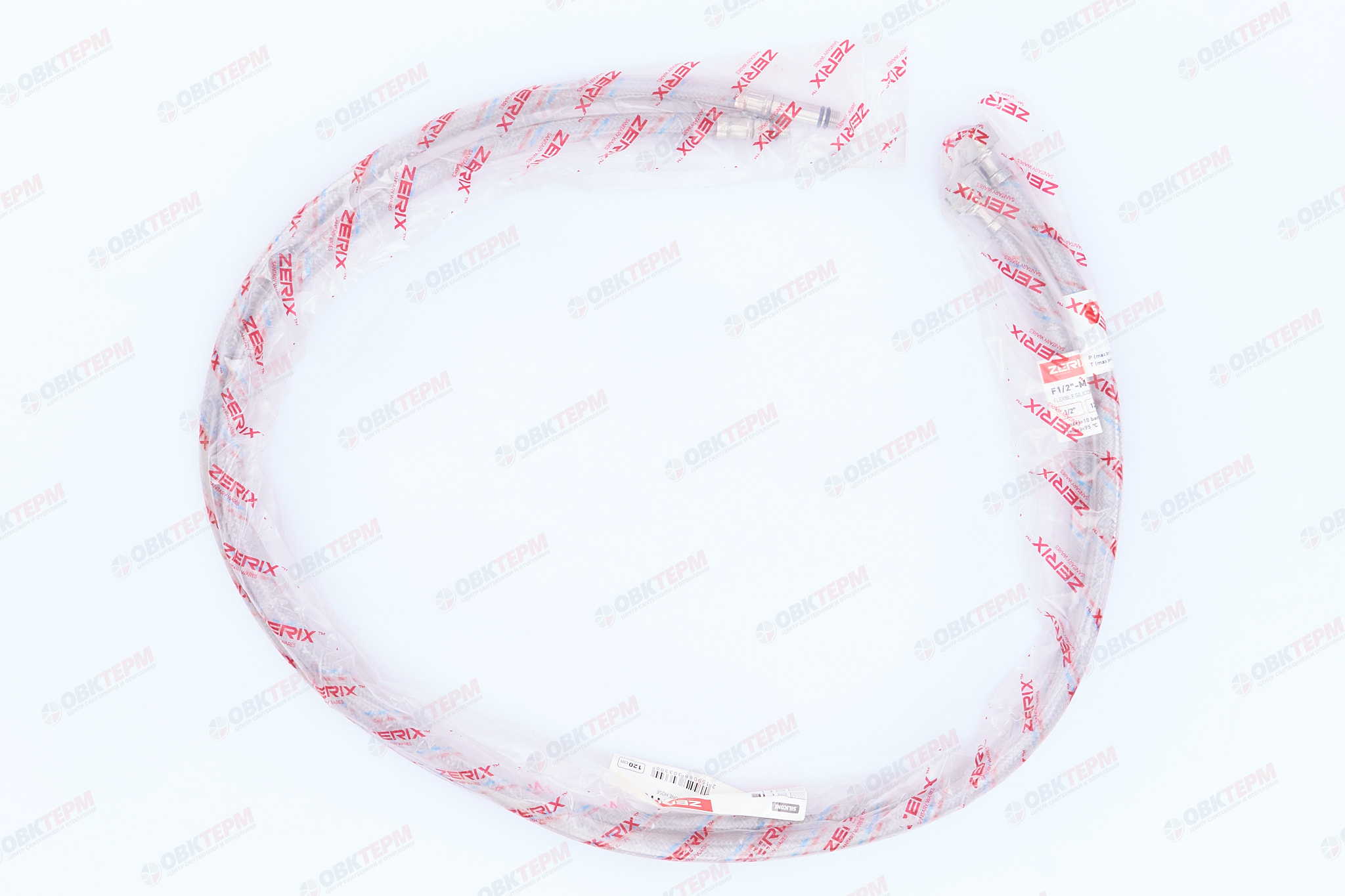 Шланг   1/2" игла,   в силикон. обмотке (пара) 120 см М10  "ELKA" / ZERIX - Изображение №4