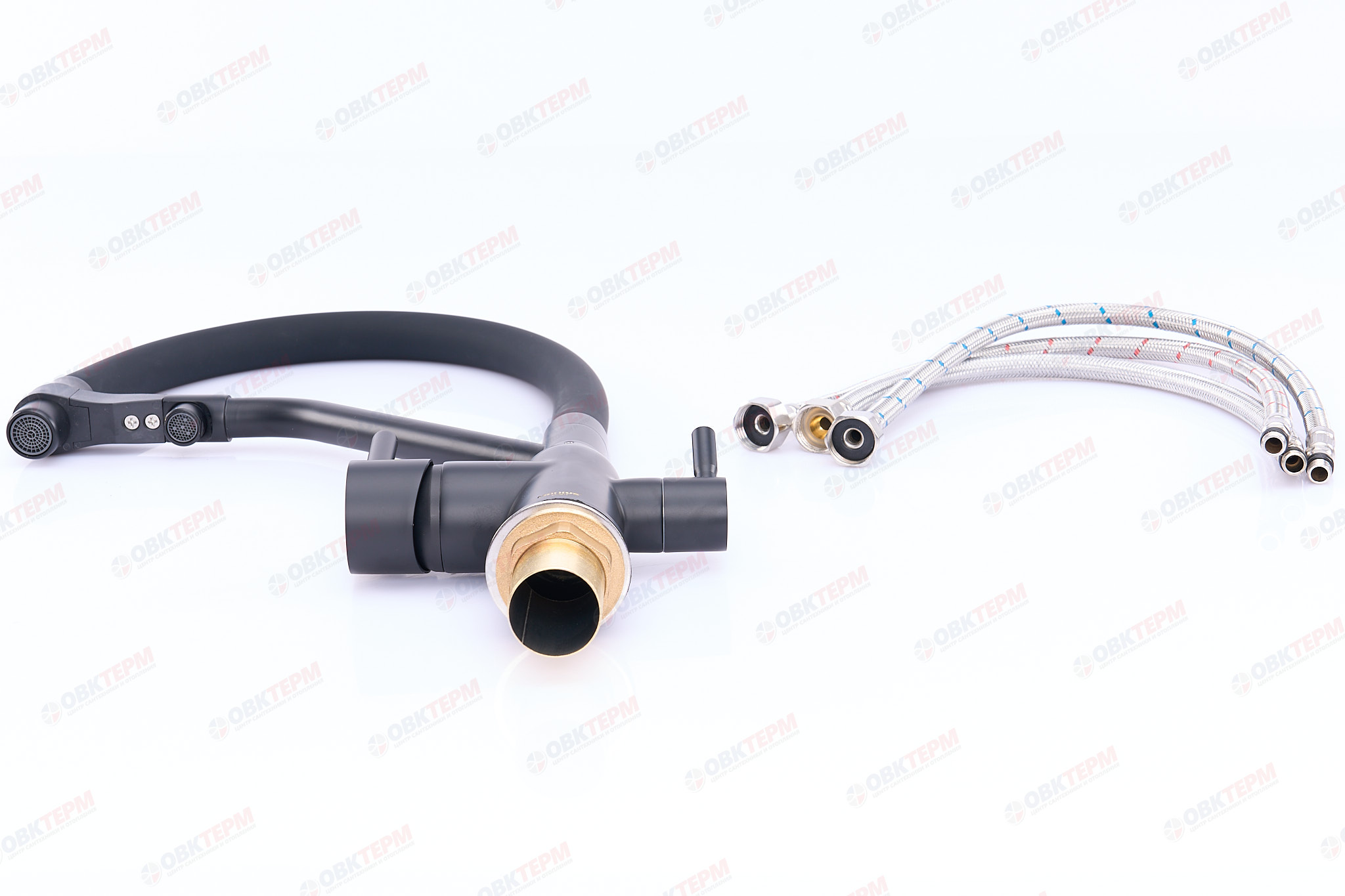 Смеситель д/кухни под ФИЛЬТР MIXXUS PREMIUM GRAVITY 021 GRAPHITE REFL.BLACK Ø35 (8 шт/ящ) - Изображение №4